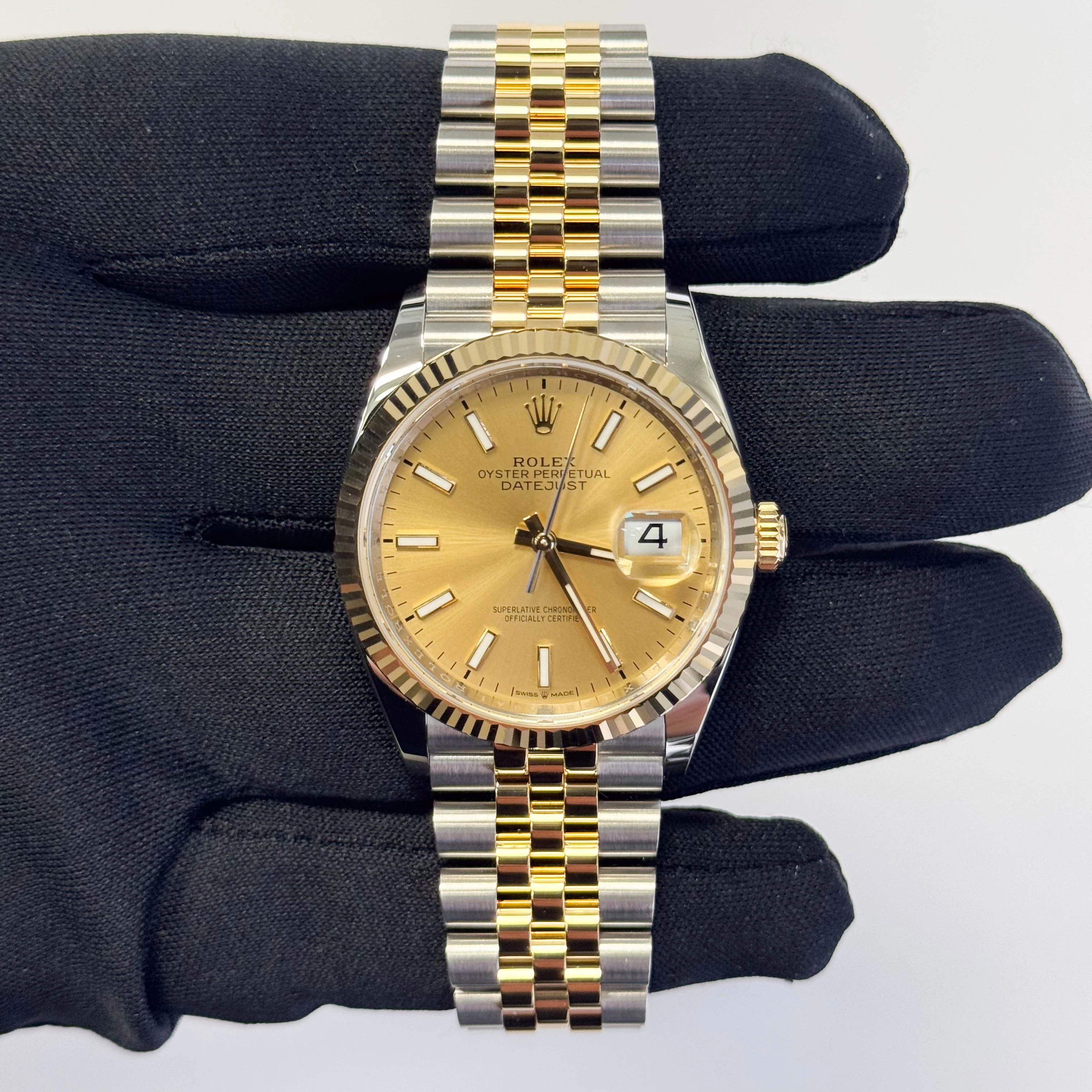 Rolex Datejust 36mm Champagne Dial Watch Ref# 126233 - Image 2