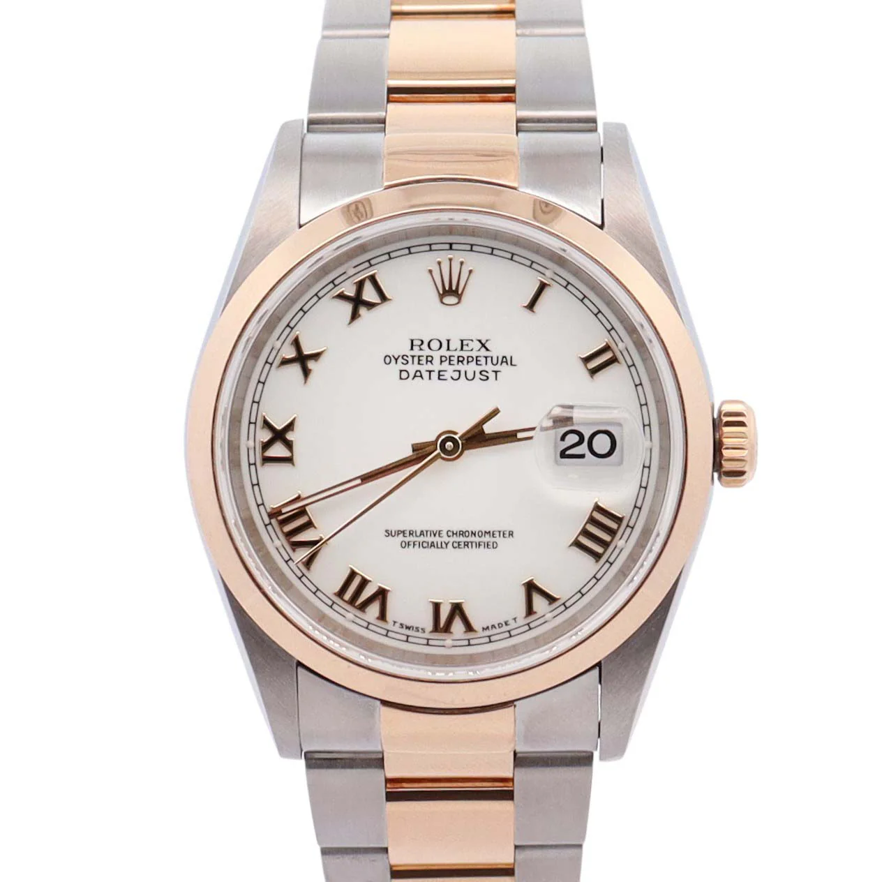 Rolex Datejust 36mm White Dial Watch Ref# 16203