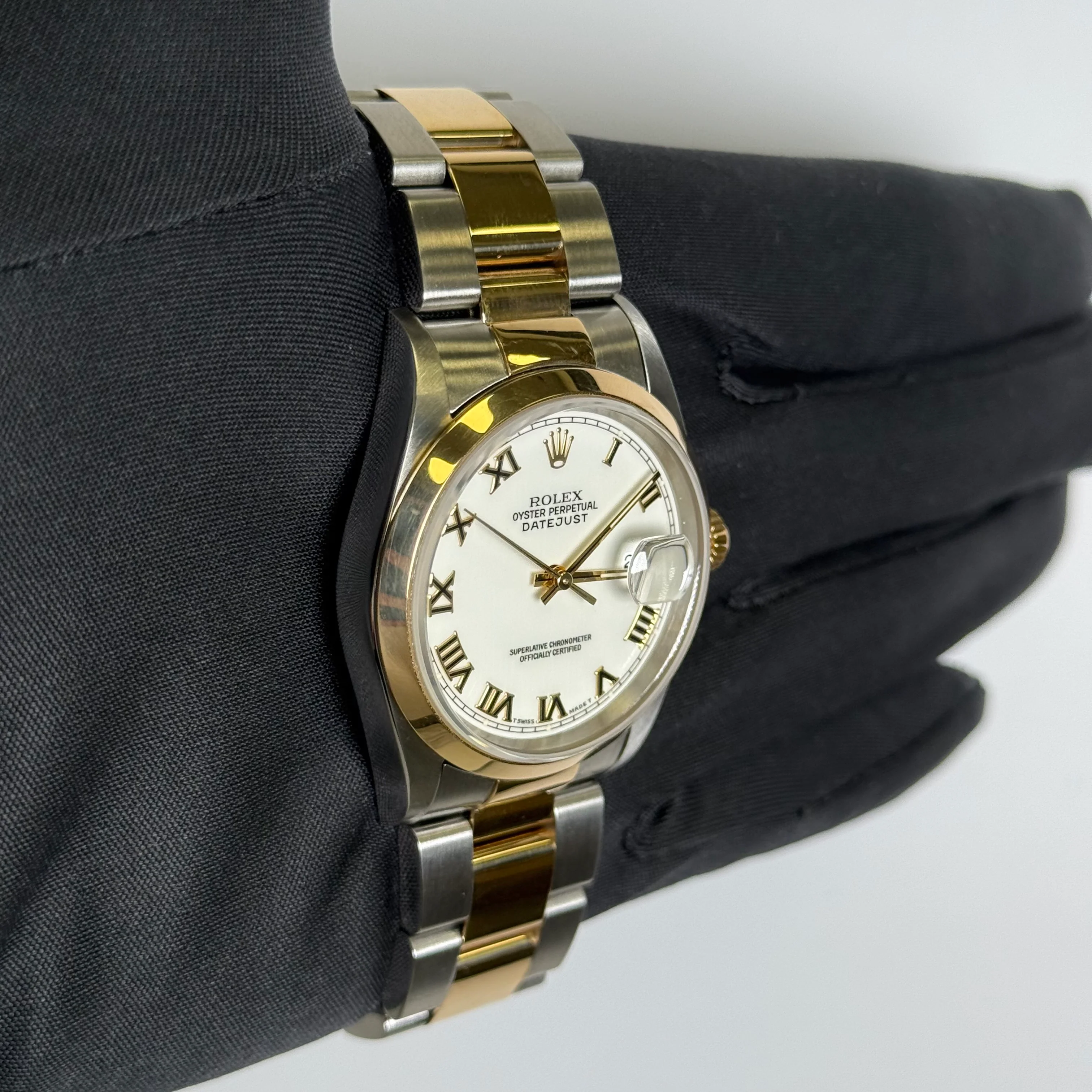 Rolex Datejust 36mm White Dial Watch Ref# 16203 - Image 3