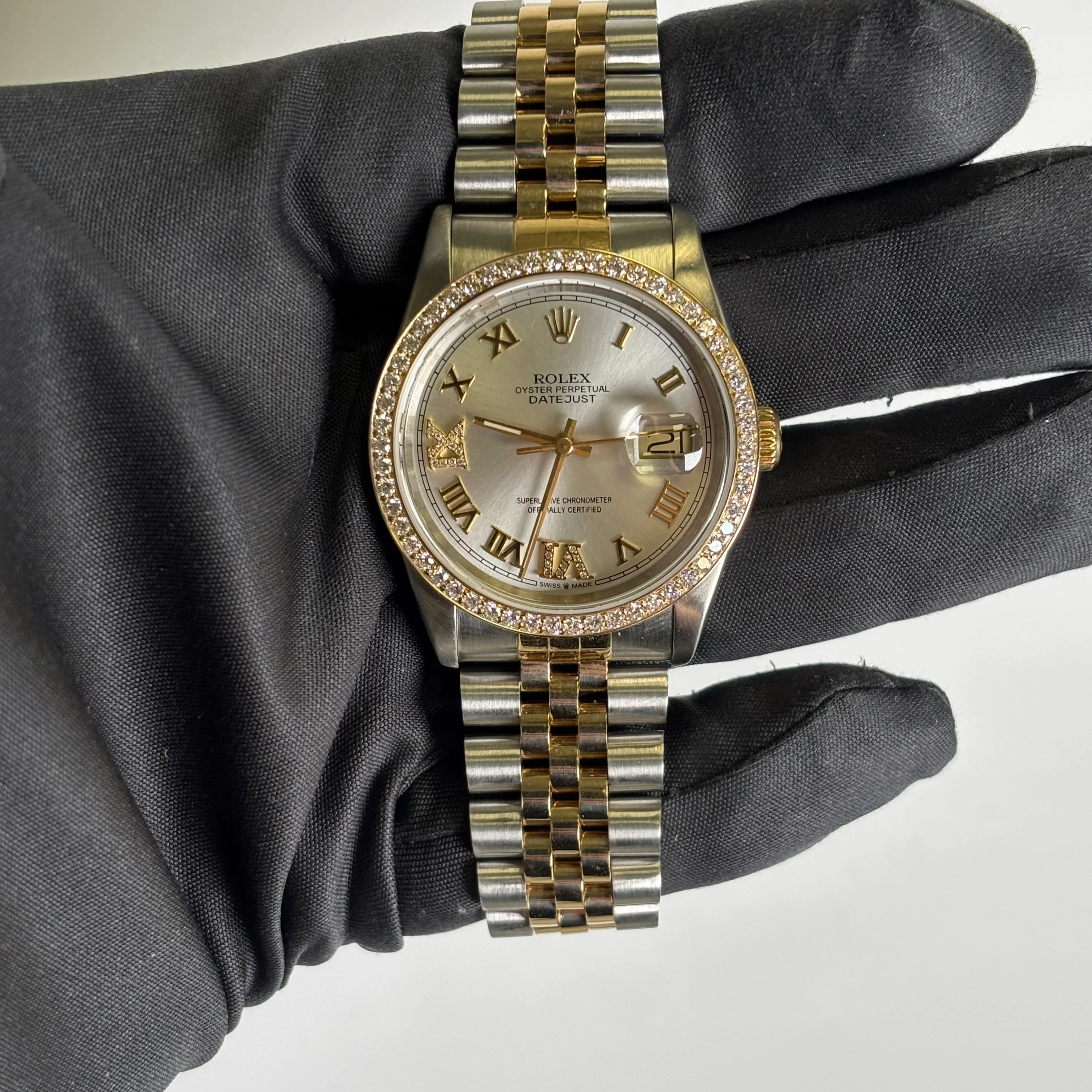 Rolex Datejust 36mm Silver Dial Watch Ref# 16233 - Image 2