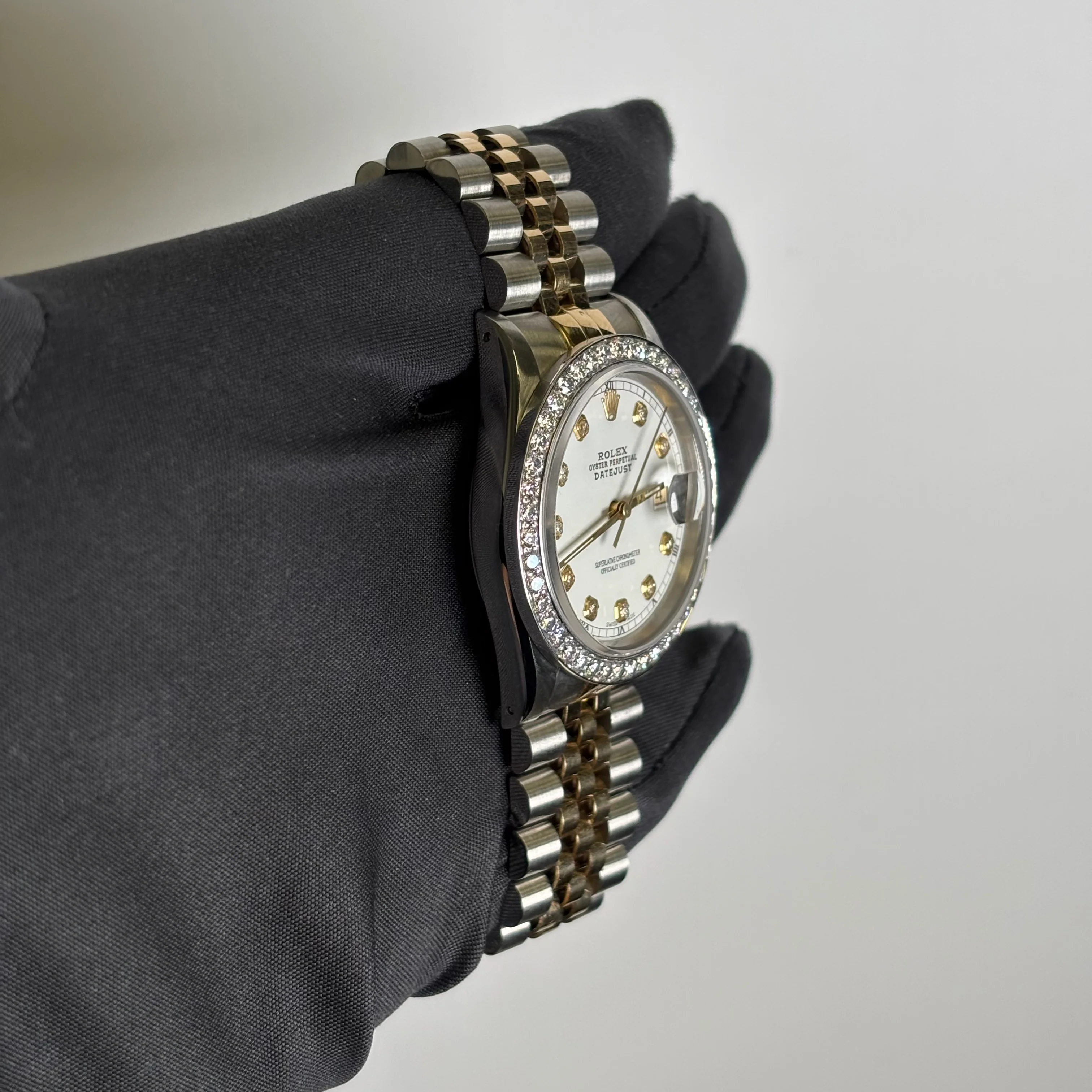Rolex Datejust 36mm White Dial Watch Ref# 16233 - Image 3