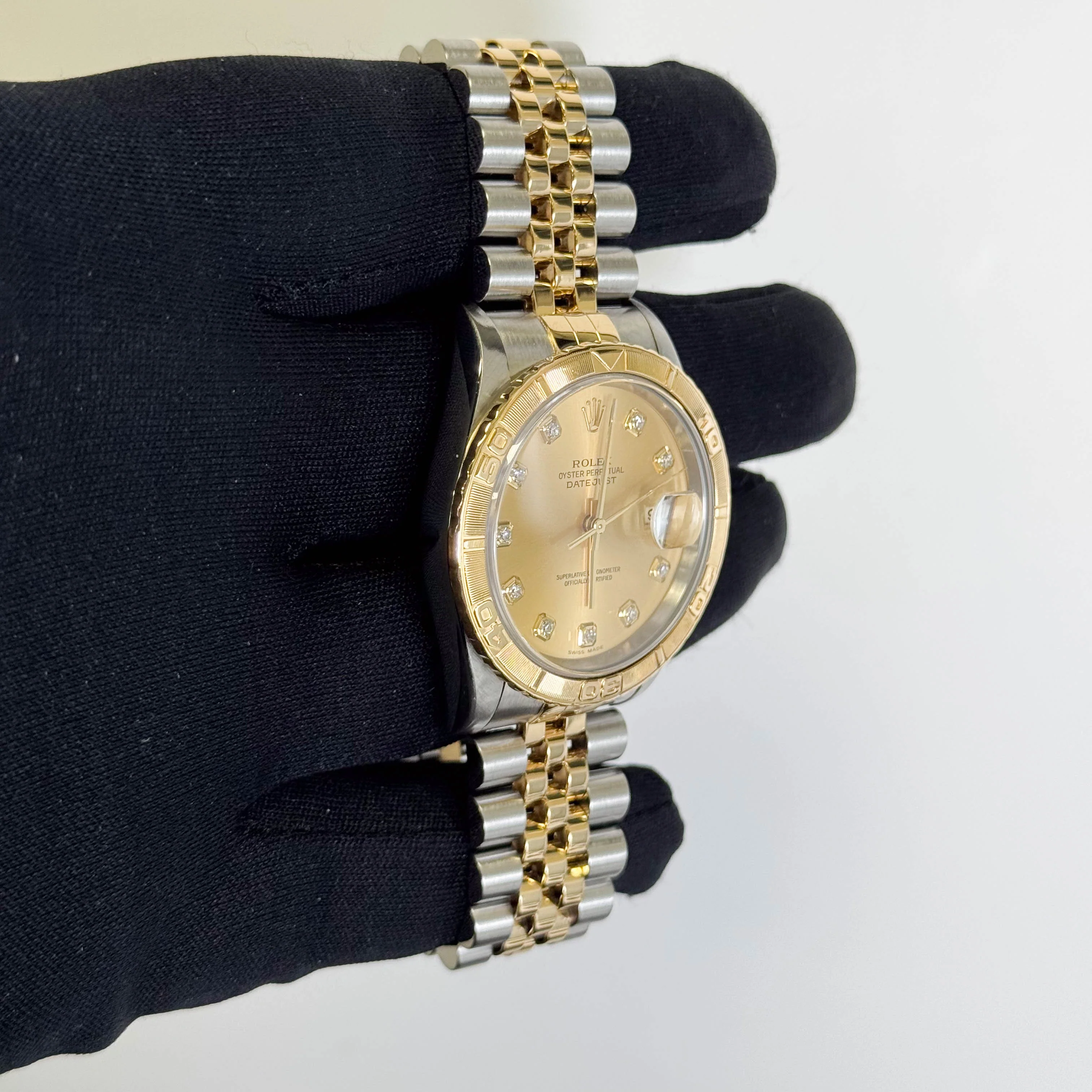 Rolex Datejust 36mm Champagne Dial Watch Ref# 16263 - Image 3