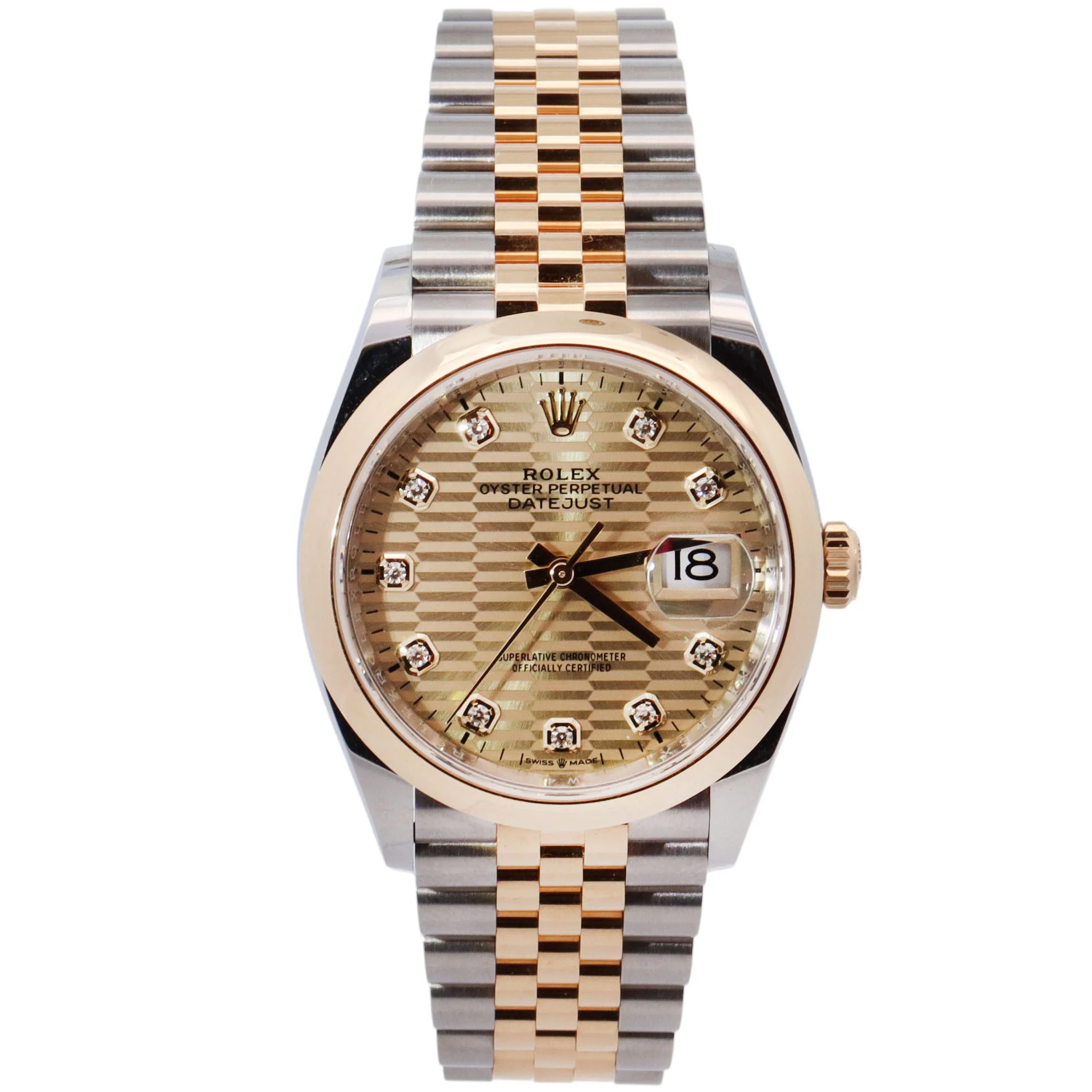 Rolex Datejust 36mm Champagne Dial Watch Ref# 126203