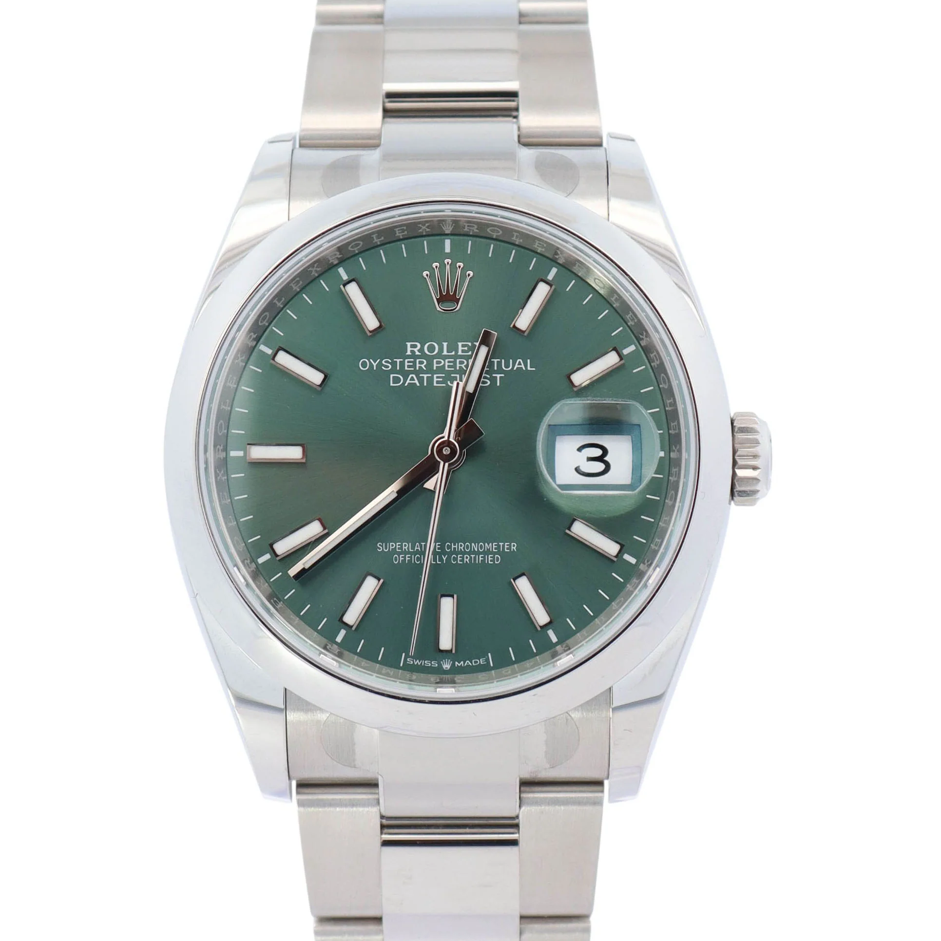 Rolex Datejust 36mm Green Dial Watch Ref# 126200