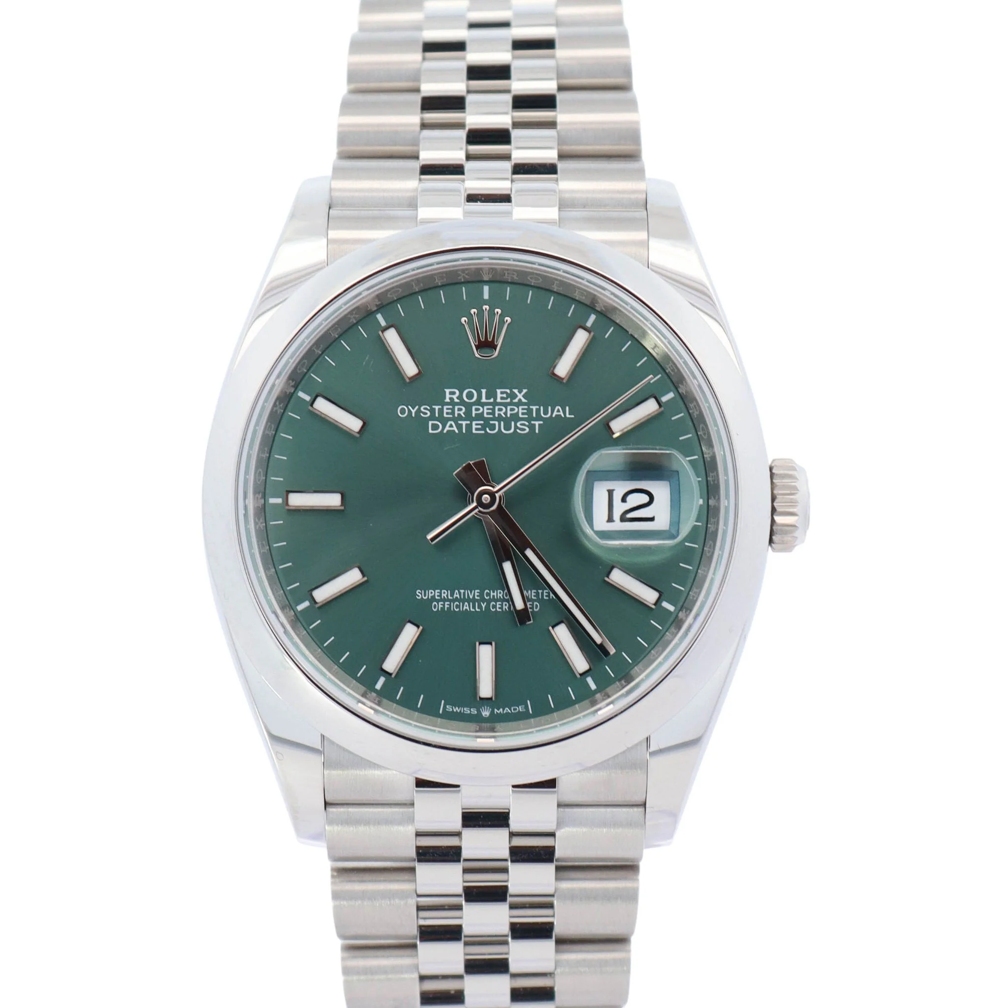 Rolex Datejust 36mm Green Dial Watch Ref# 126200