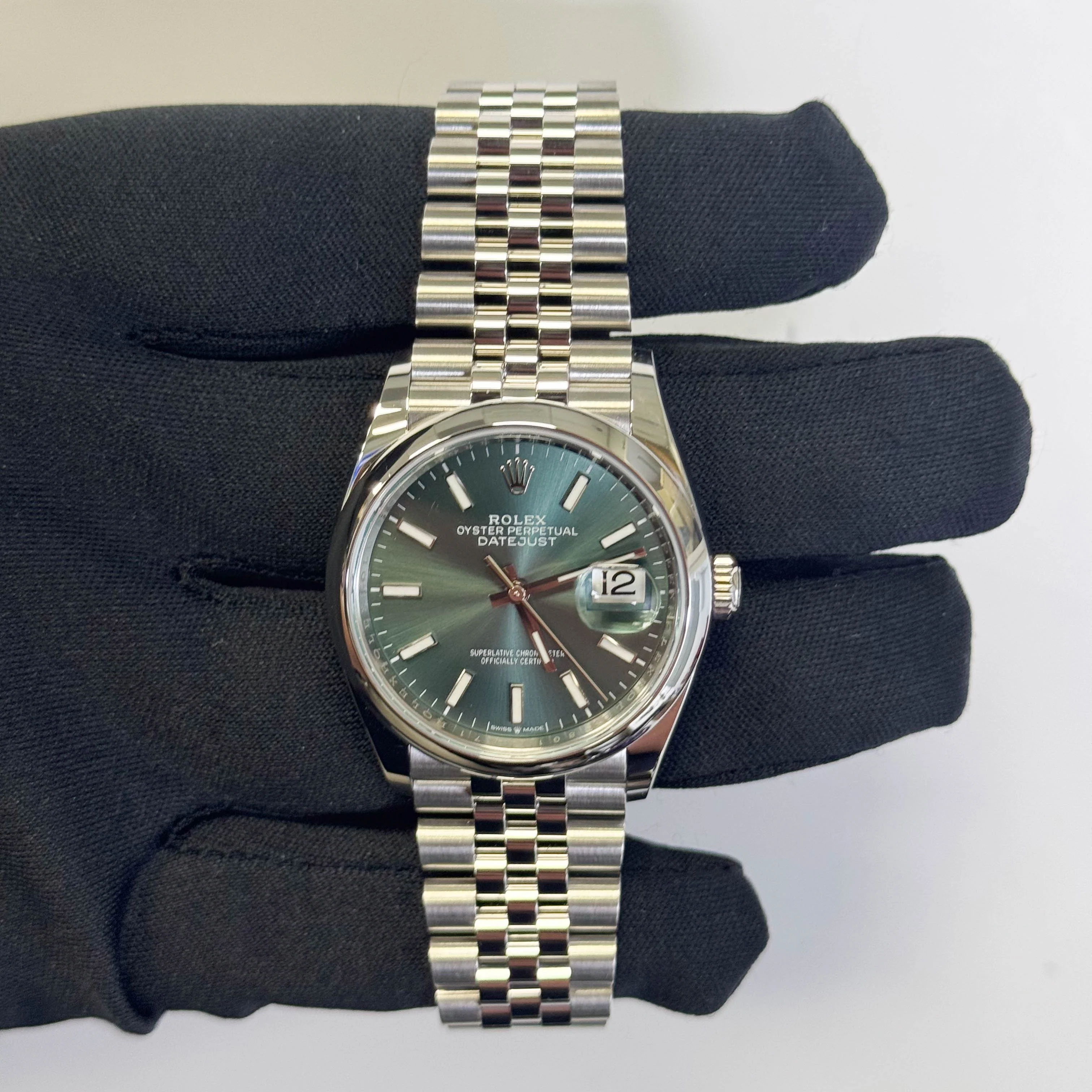 Rolex Datejust 36mm Green Dial Watch Ref# 126200 - Image 2