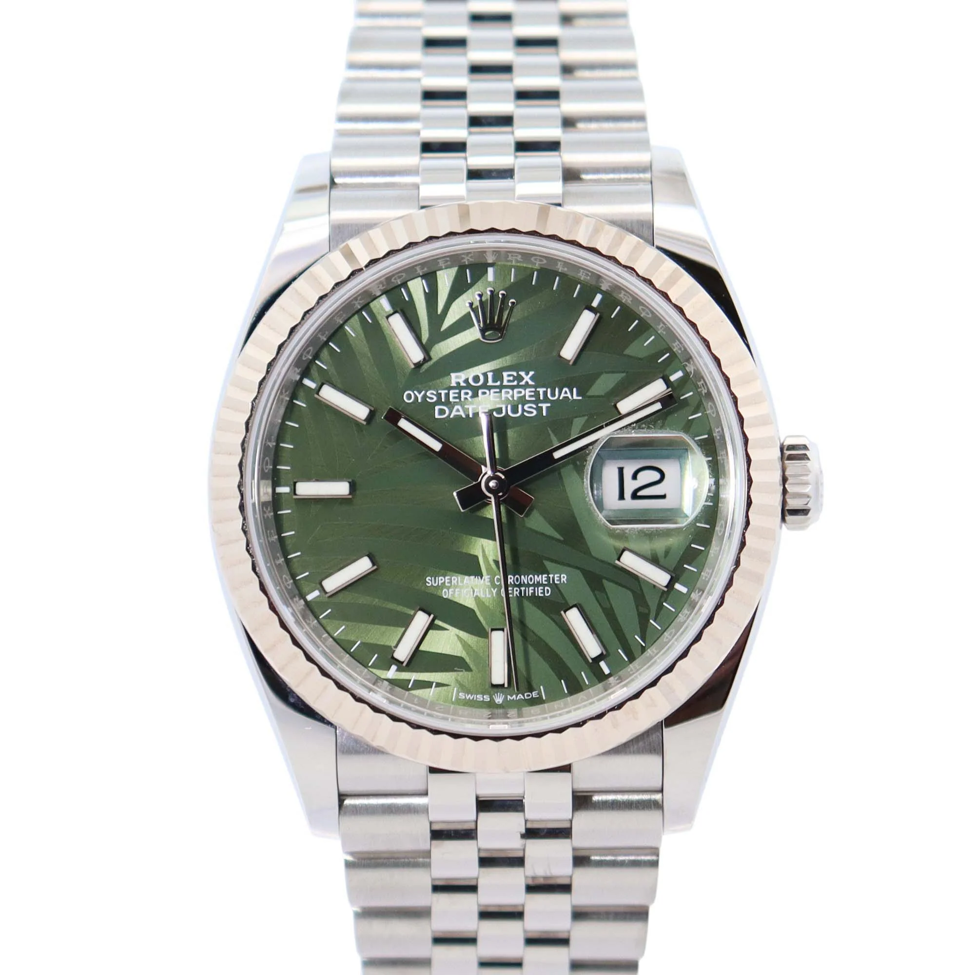 Rolex Datejust 36mm Green Dial Watch Ref# 126234
