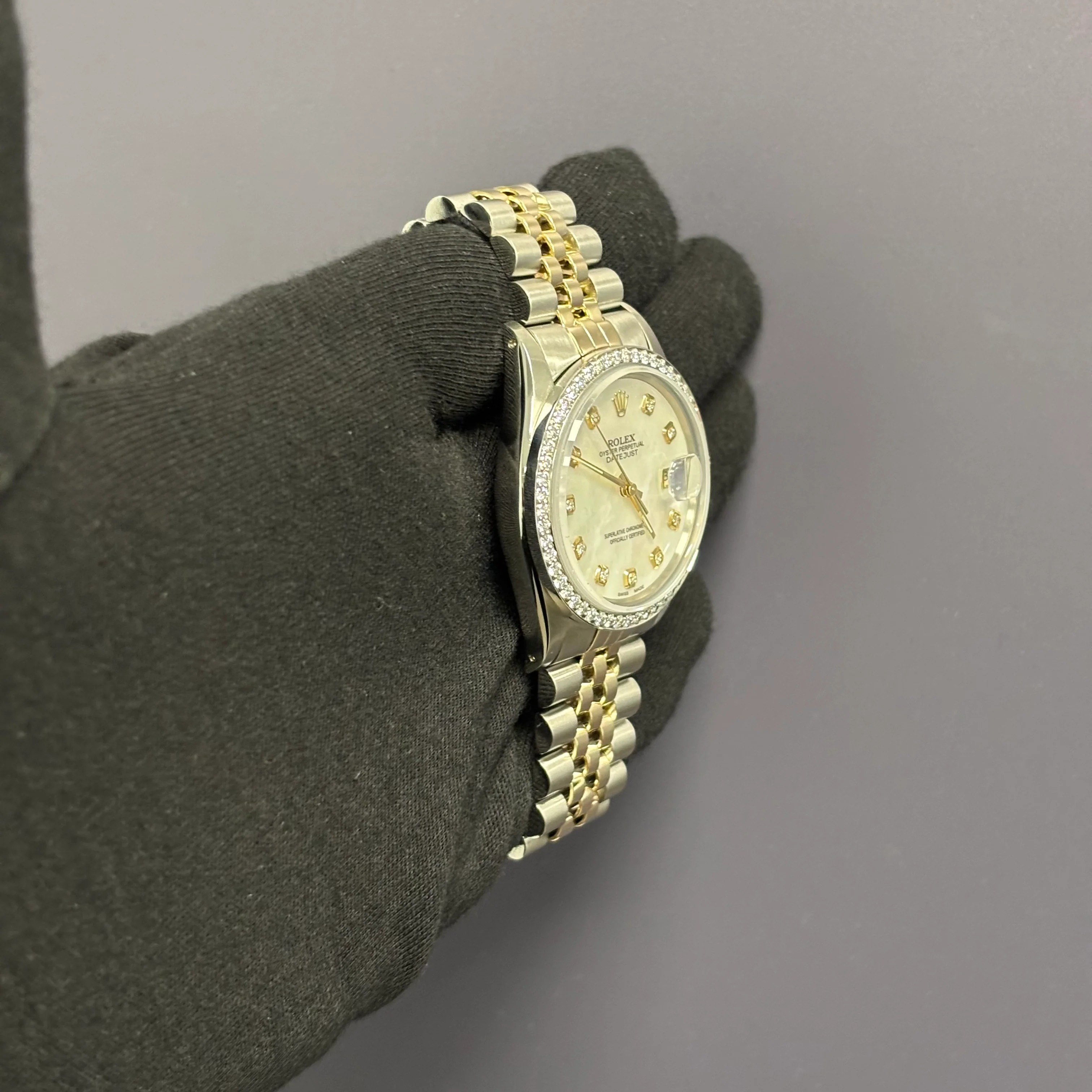 Rolex Datejust 36mm MOP Dial Watch Ref# 16013 - Image 3