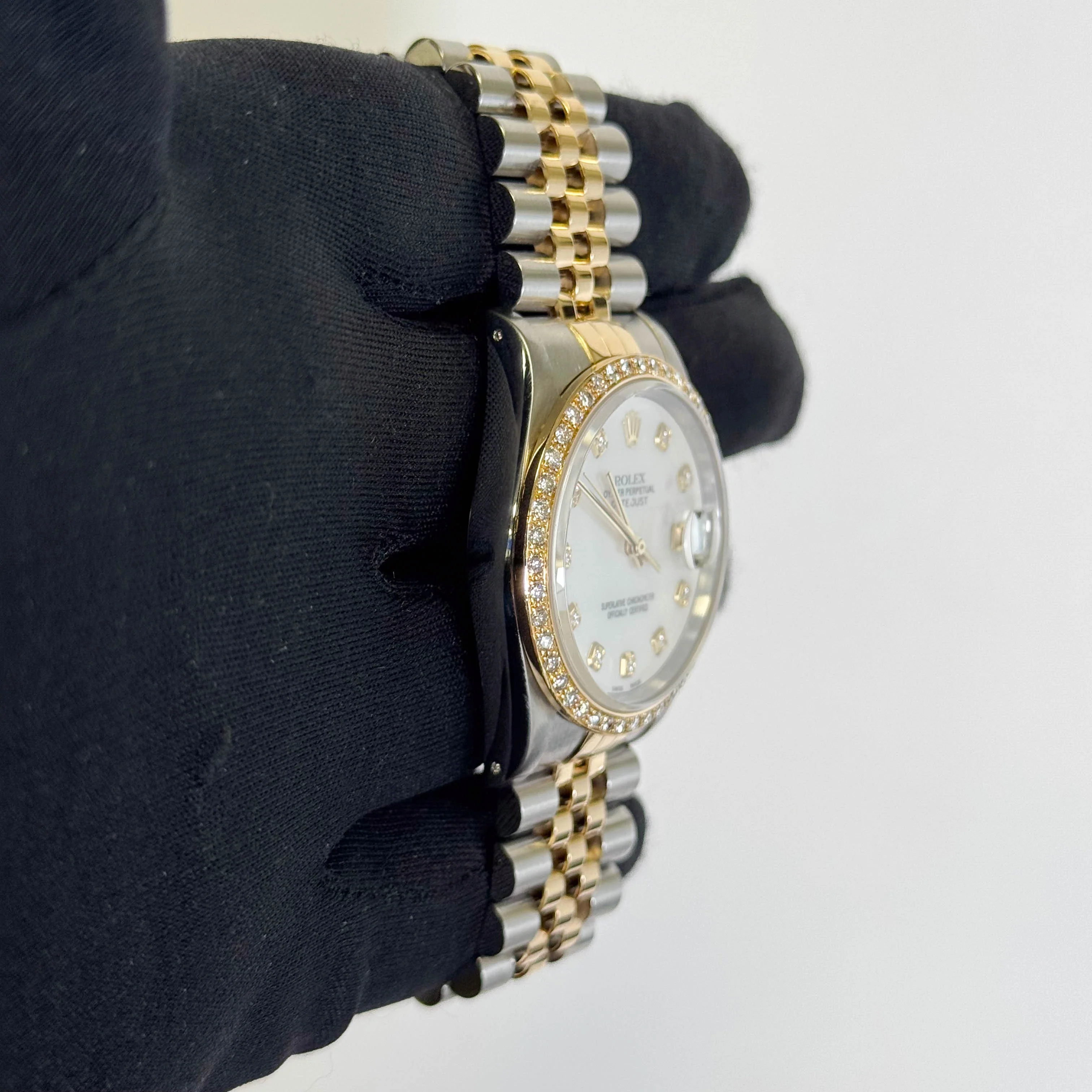 Rolex Datejust 36mm MOP Dial Watch Ref# 16233 - Image 3