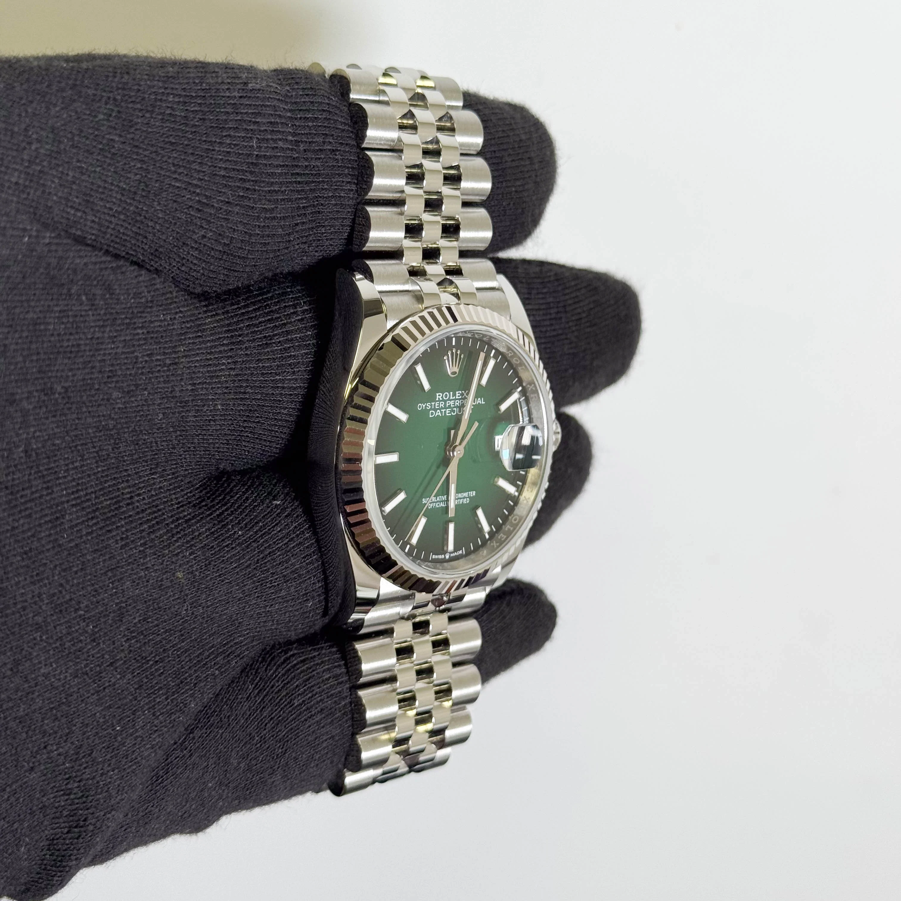 Rolex Datejust 36mm Ombre Green Dial Watch Ref# 126234 - Image 3