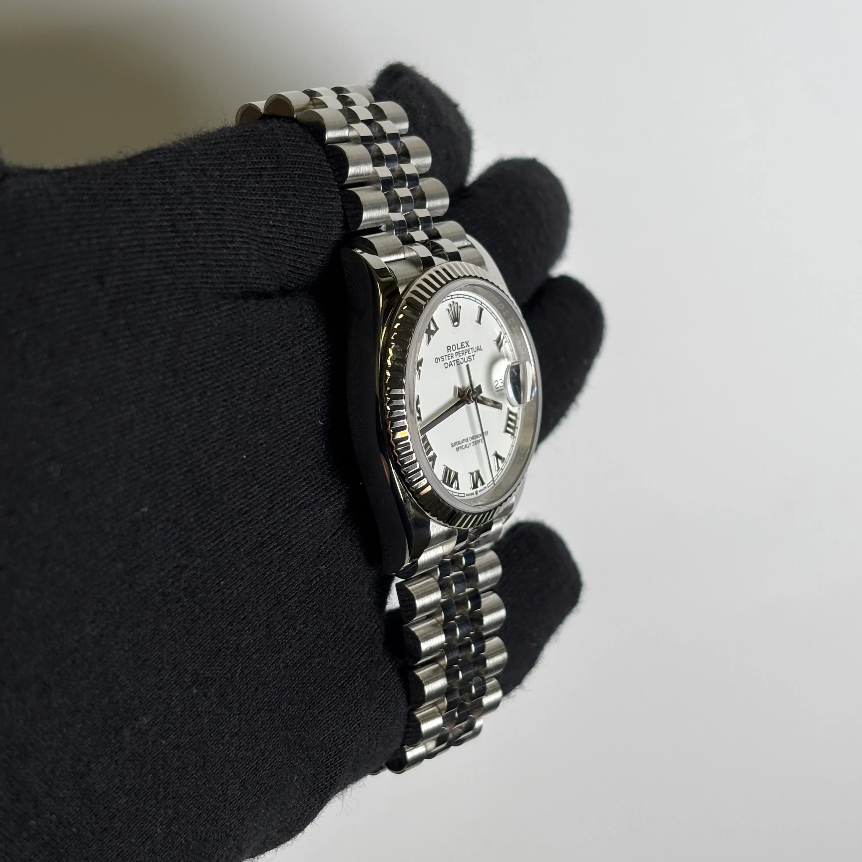 Rolex Datejust 36mm White Dial Watch Ref# 126234 - Image 3