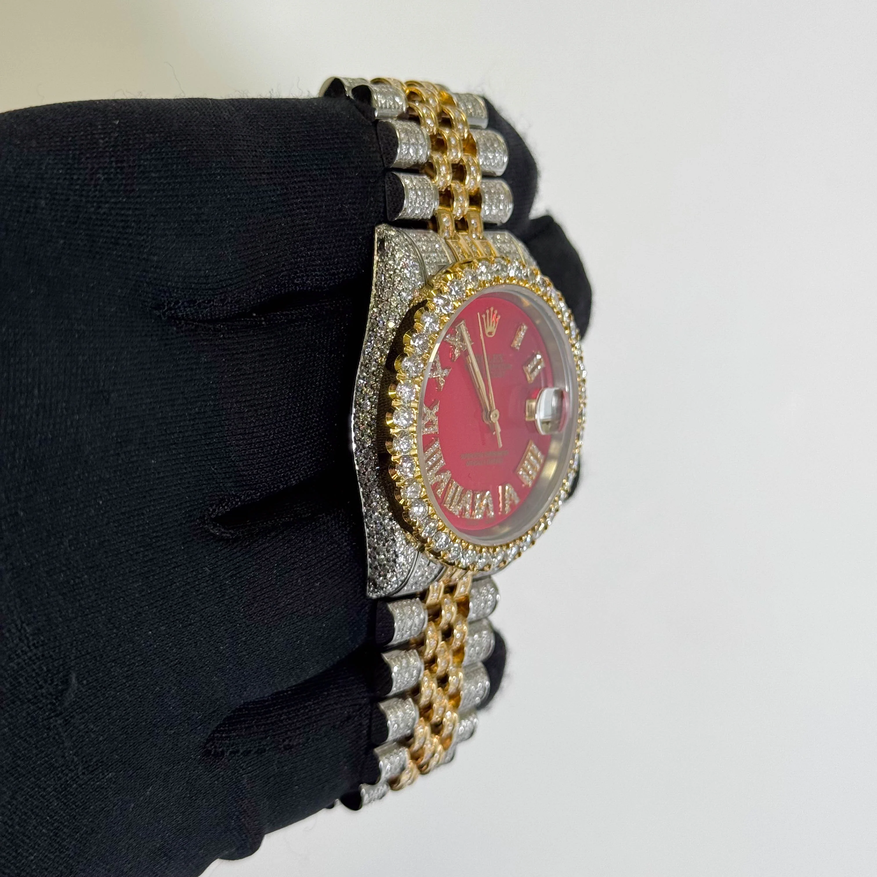 Rolex Datejust 36mm Red Stick Dial Watch Ref# 16233 - Image 3
