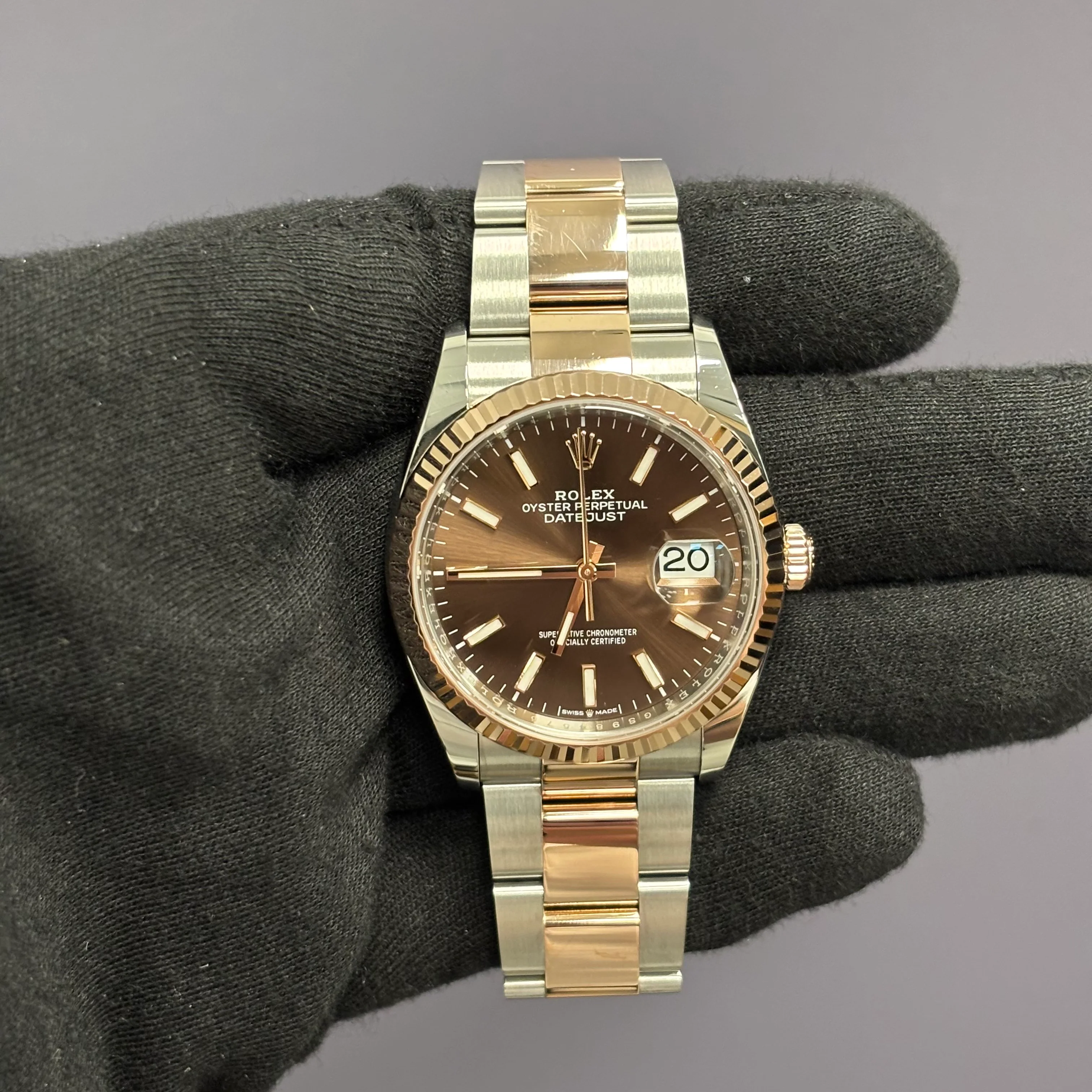 Rolex Datejust 36mm Chocolate Dial Watch Ref# 126231 - Image 2