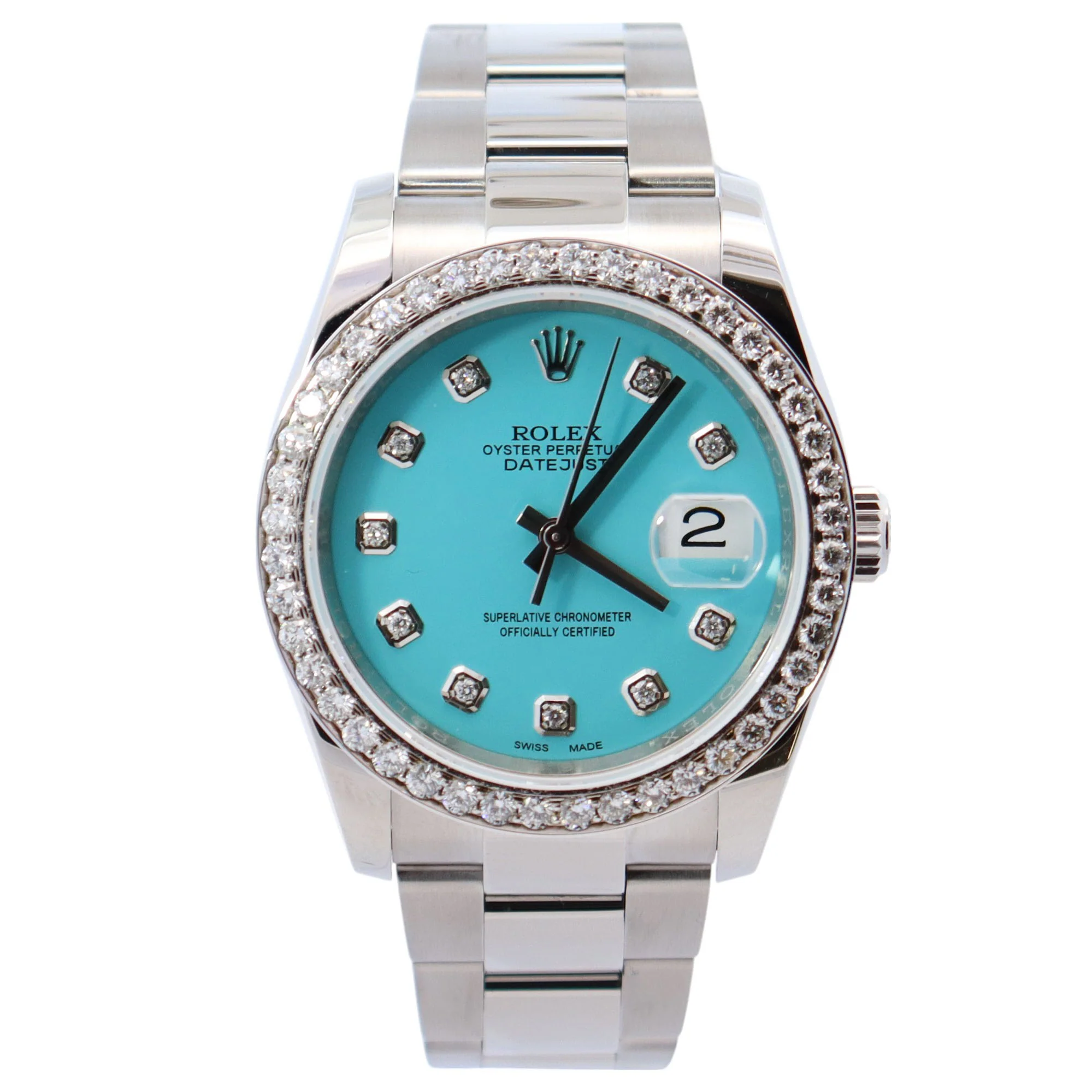 Rolex Datejust 36mm Tiffany Dial Watch Ref# 116200