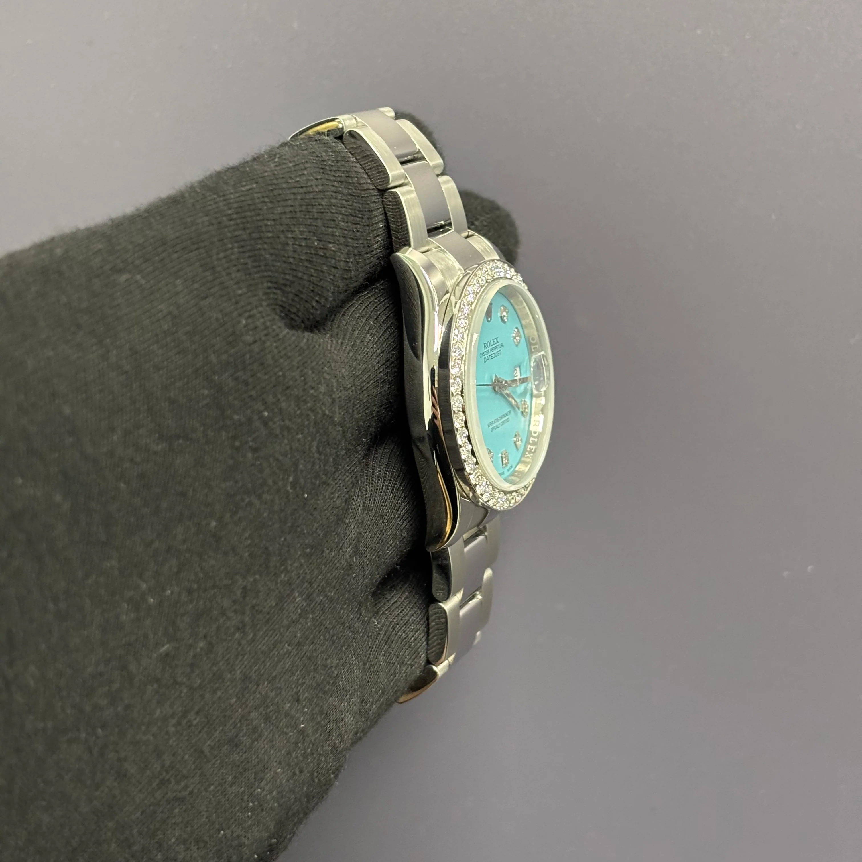 Rolex Datejust 36mm Tiffany Dial Watch Ref# 116200 - Image 3