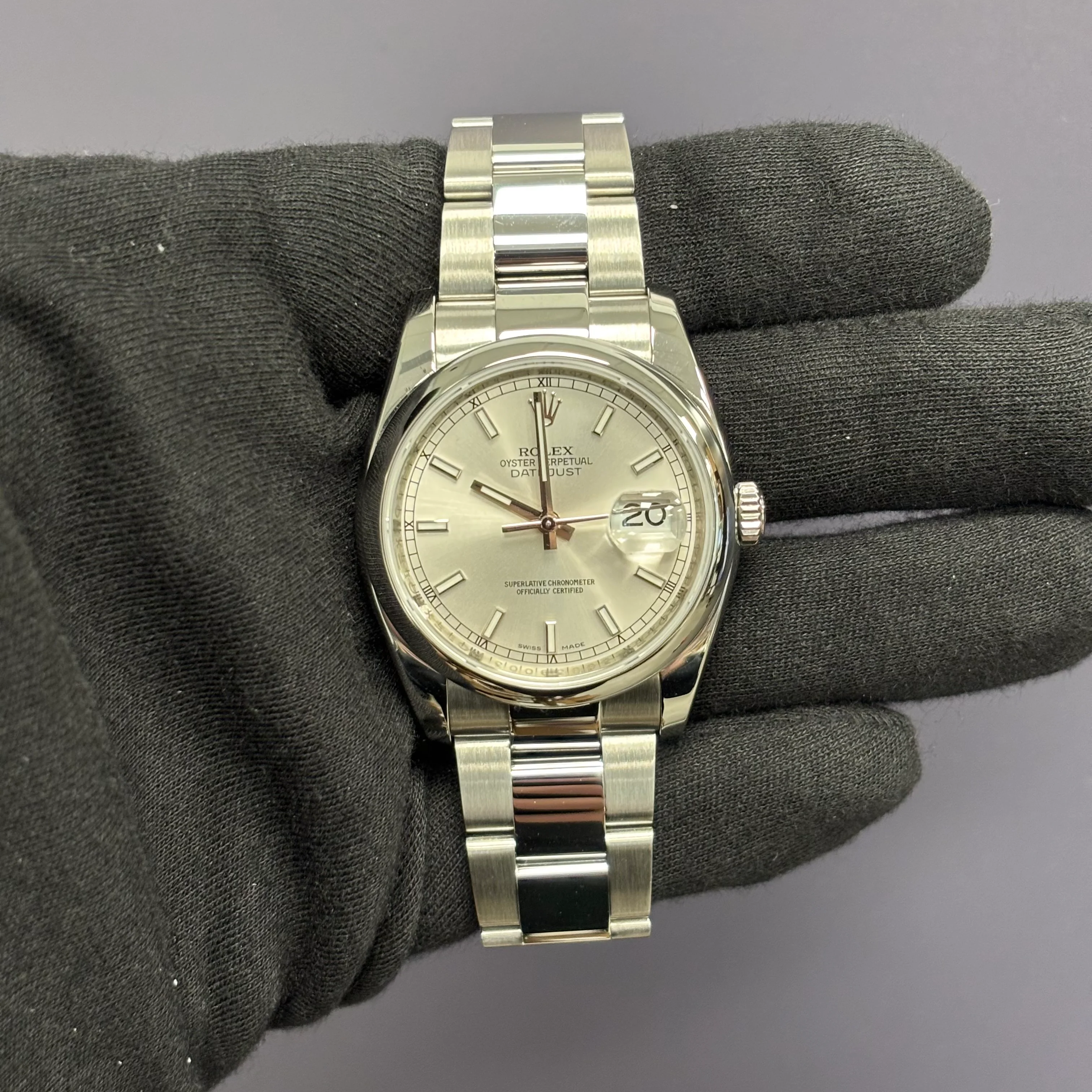 Rolex Datejust 36mm Silver Dial Watch Ref# 116200 - Image 2