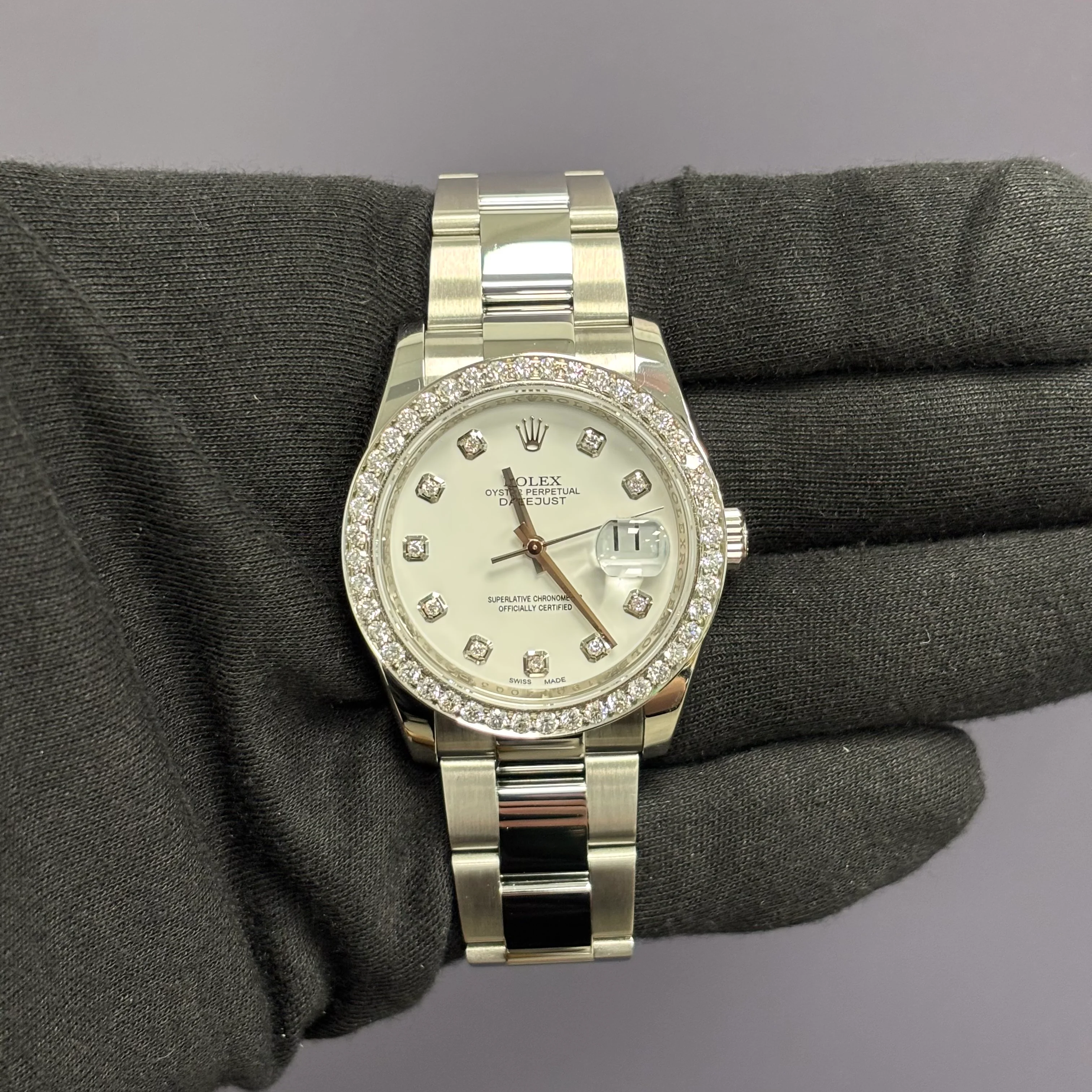 Rolex Datejust 36mm White Dial Watch Ref# 116200 - Image 2