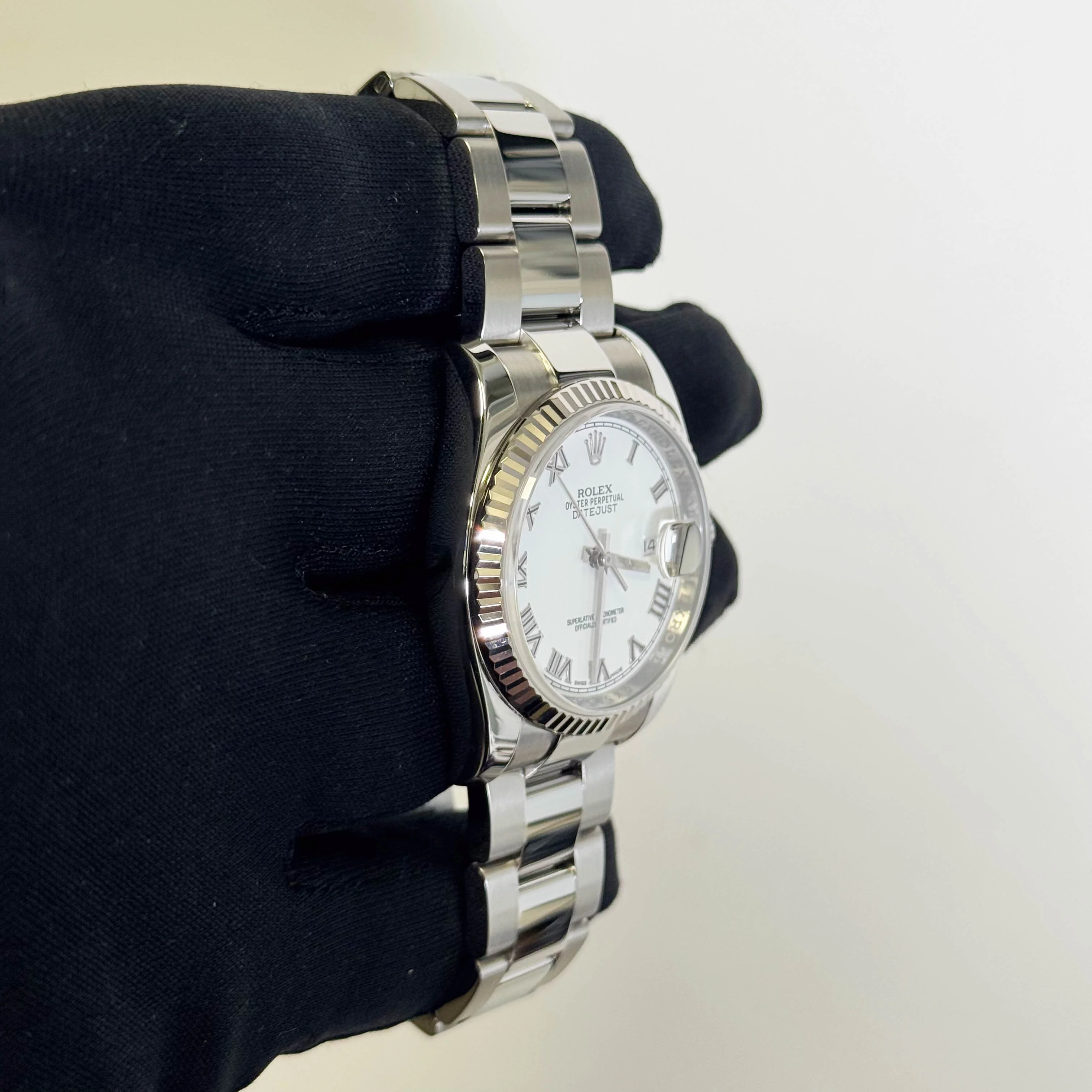 Rolex Datejust 36mm White Dial Watch Ref# 116234 - Image 3
