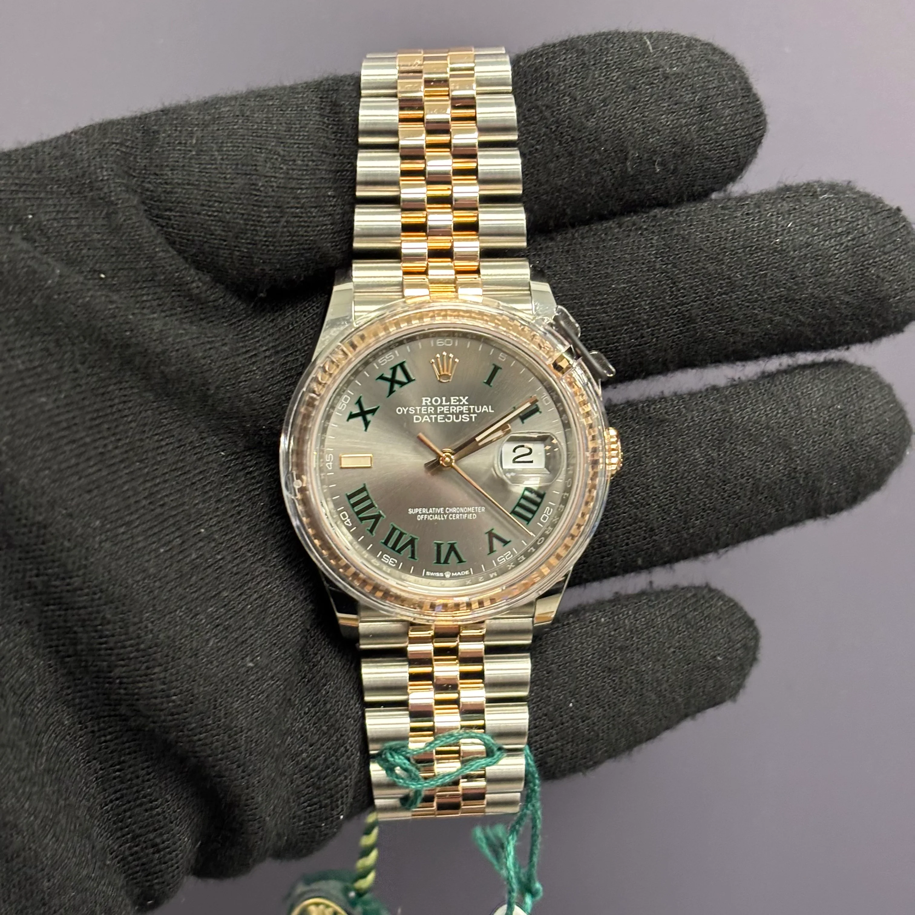 Rolex Datejust 36mm Wimbledon Dial Watch Ref# 126231 - Image 2