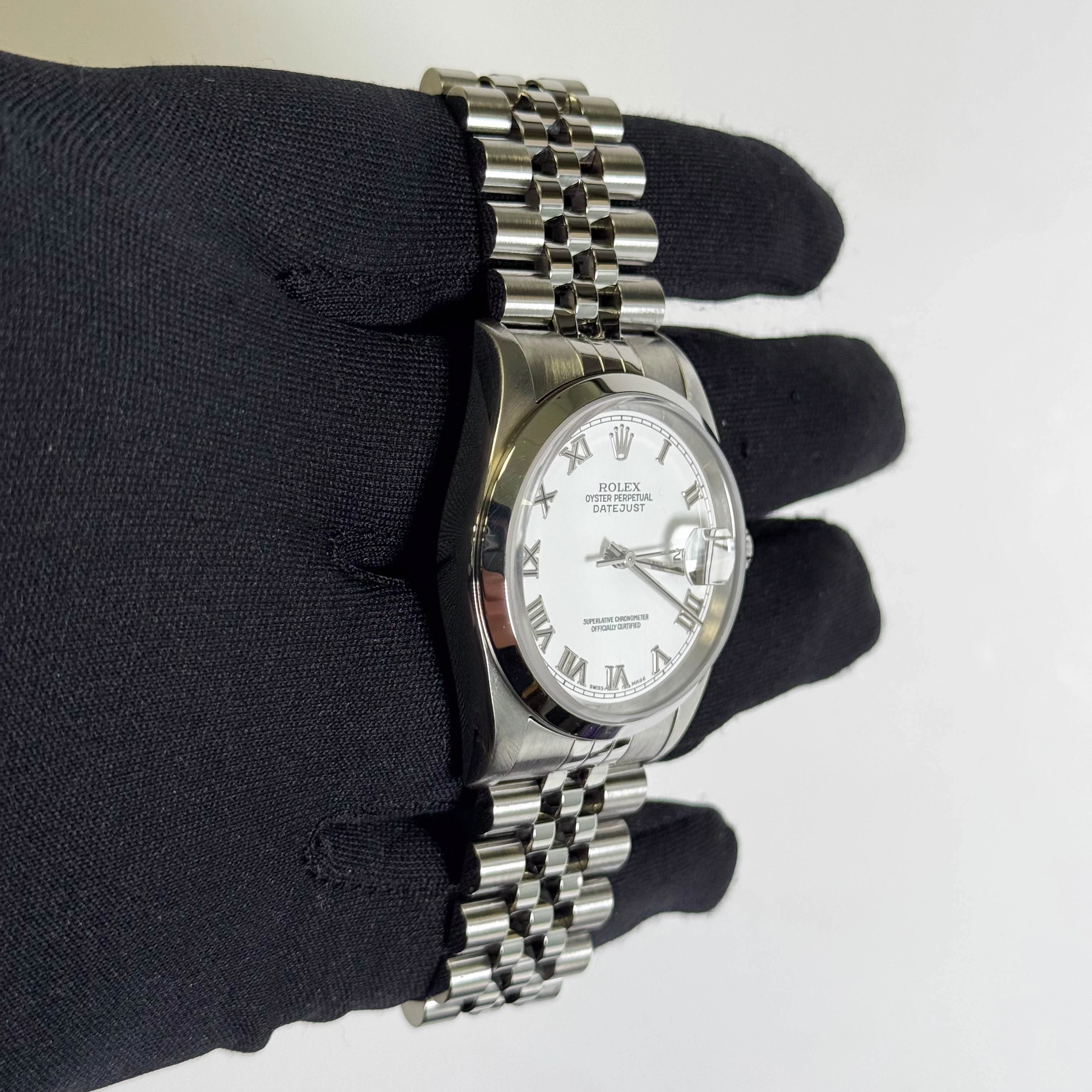Rolex Datejust 36mm White Dial Watch Ref# 16200 - Image 3