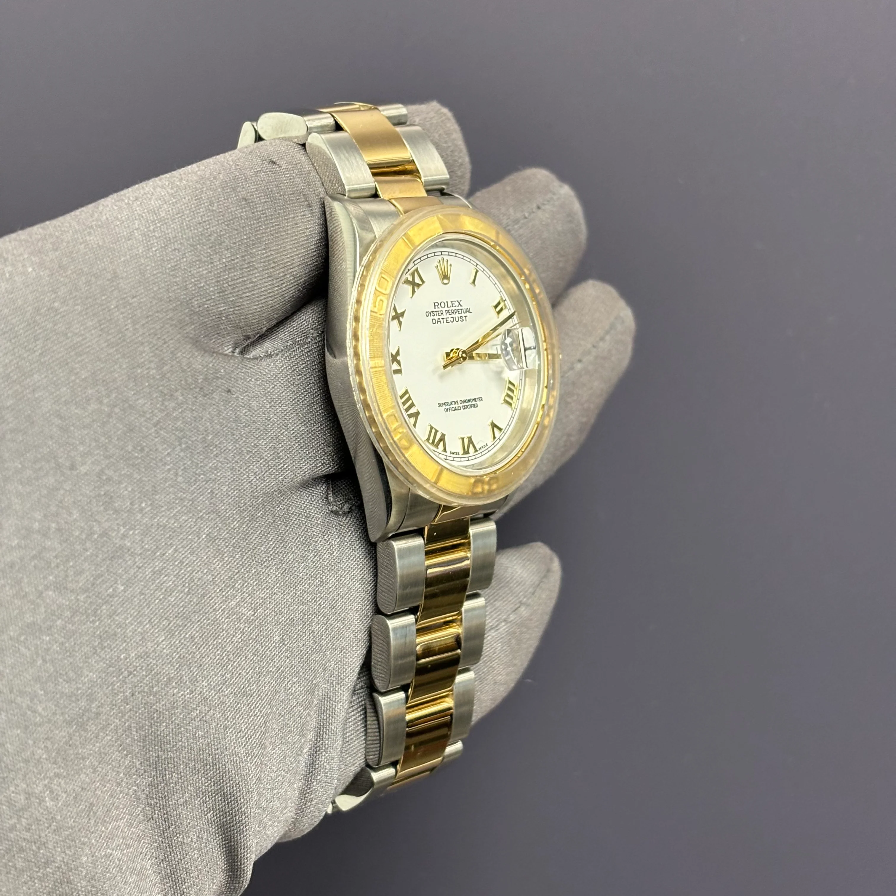 Rolex Datejust 36mm White Dial Watch Ref# 16263 - Image 3