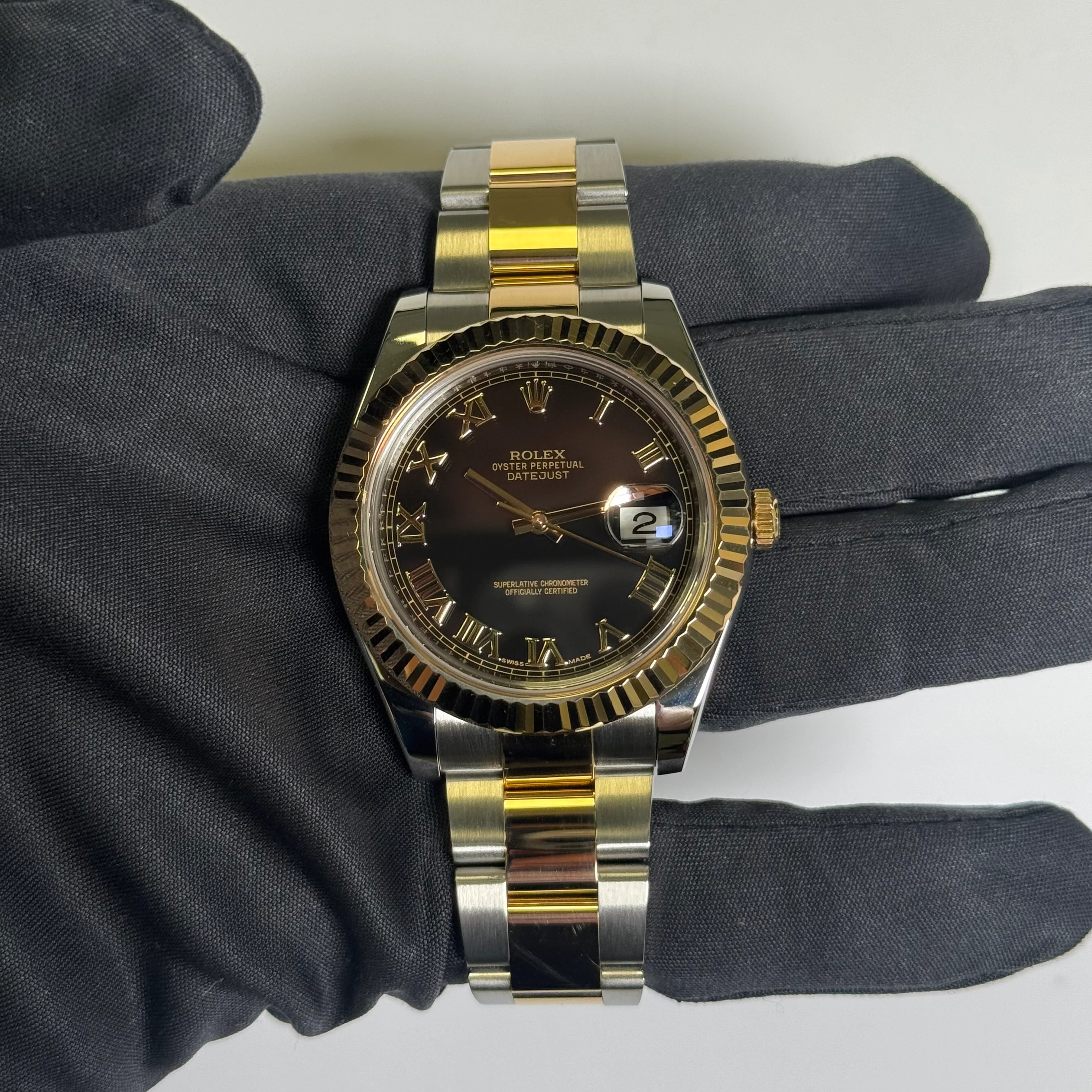 Rolex Datejust 41mm Black Dial Watch Ref# 116333 - Image 2