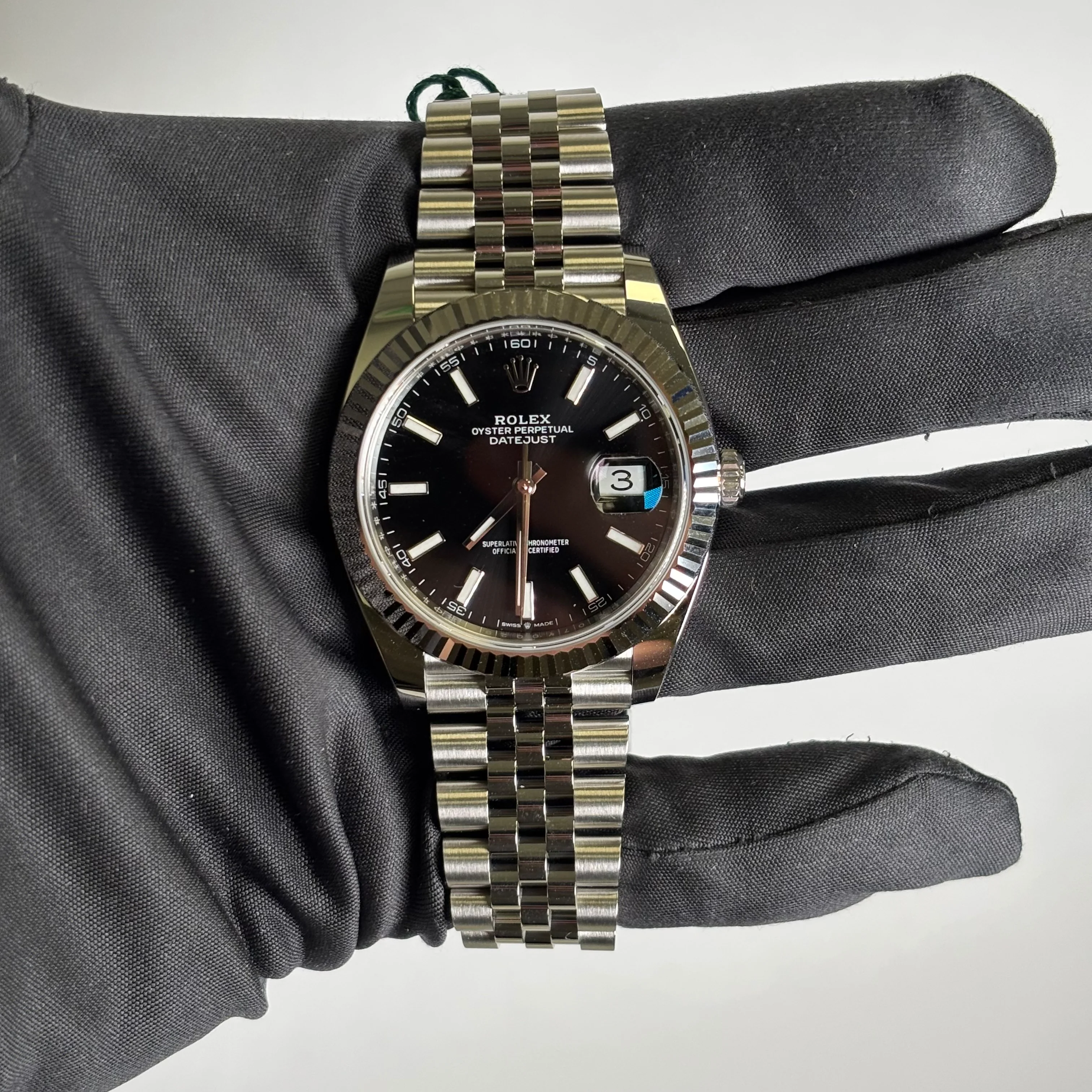 Rolex Datejust 41mm Black Dial Watch Ref# 126334 - Image 2