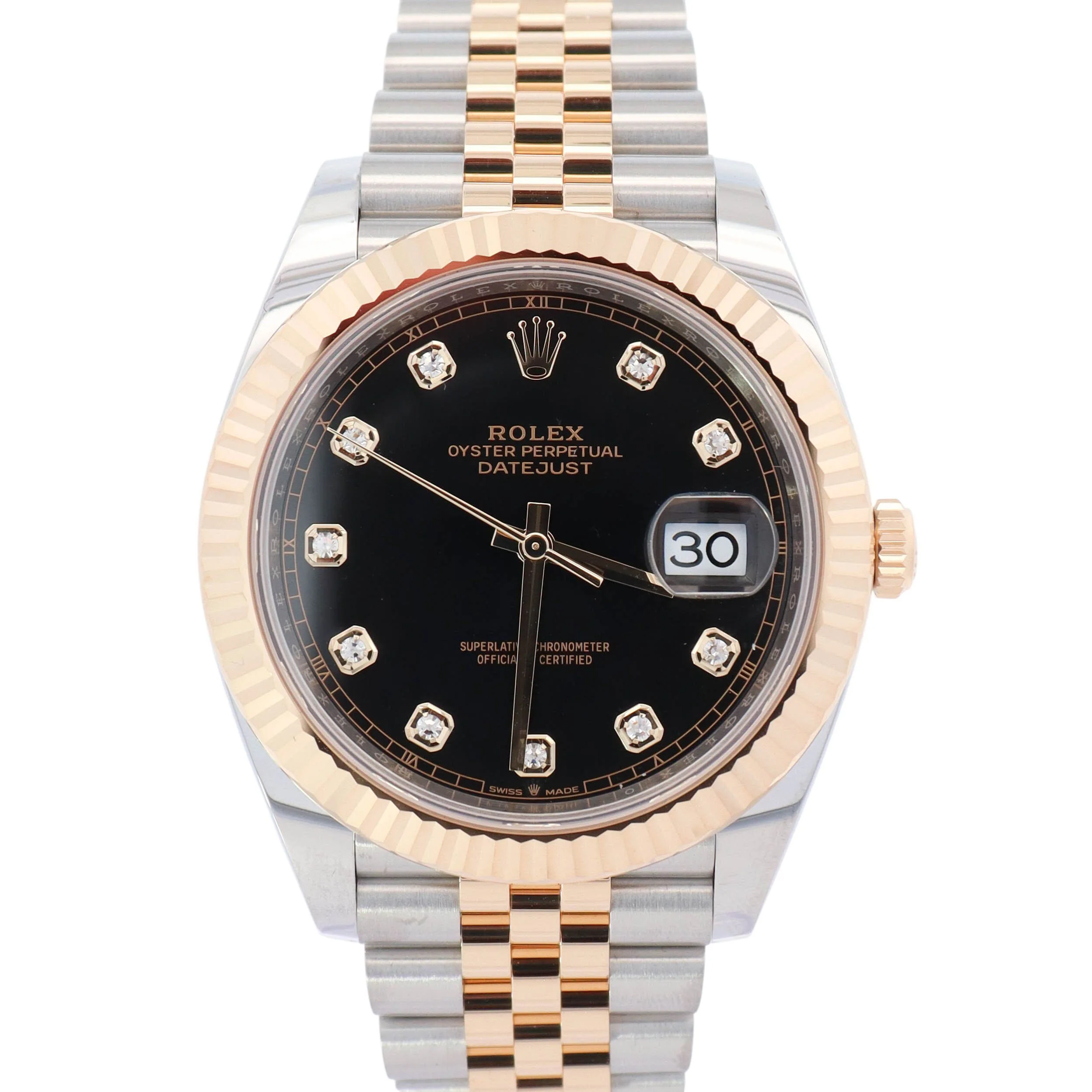 Rolex Datejust 41mm Black Dial Watch Ref# 126333