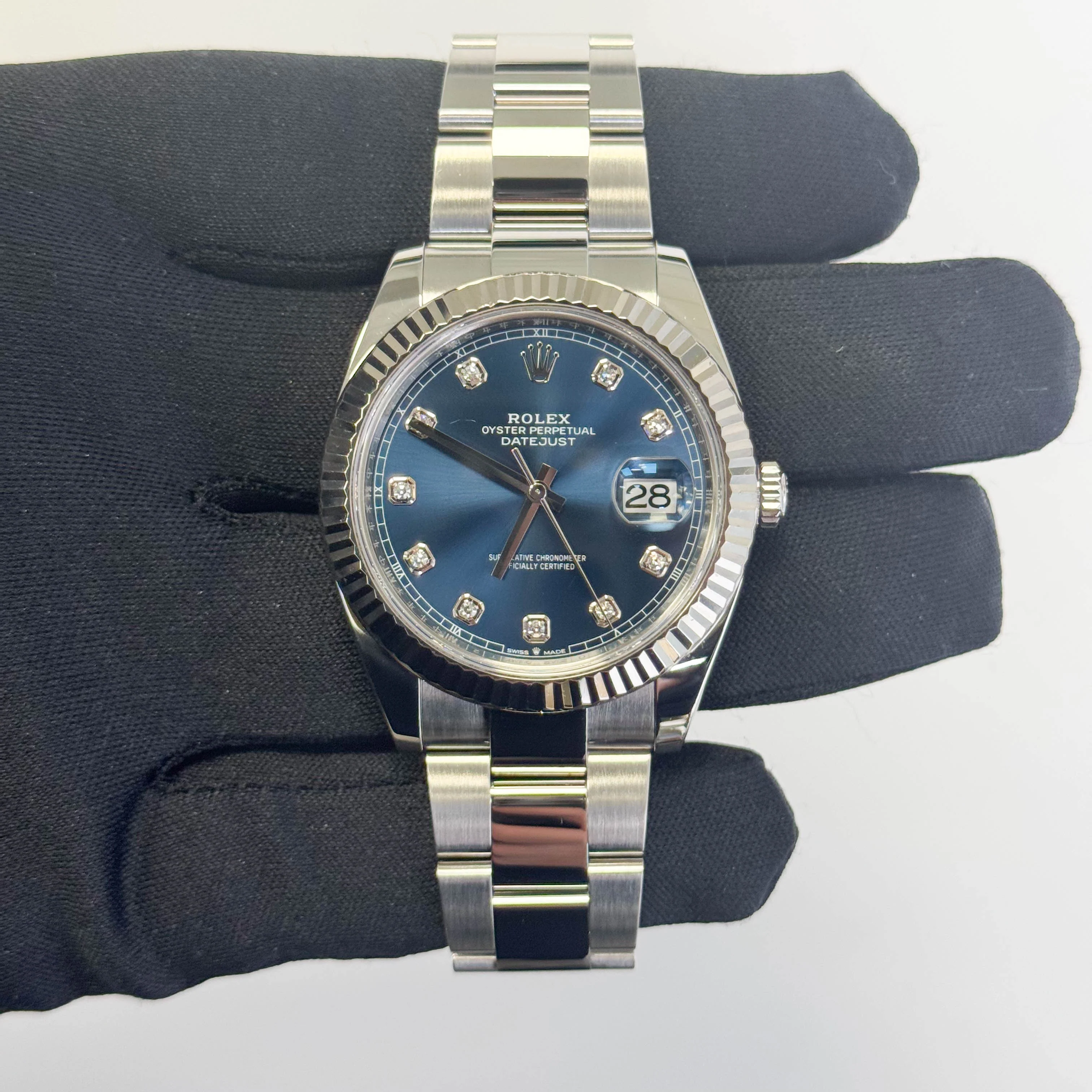 Rolex Datejust 41mm Blue Dial Watch Ref# 126334 - Image 2