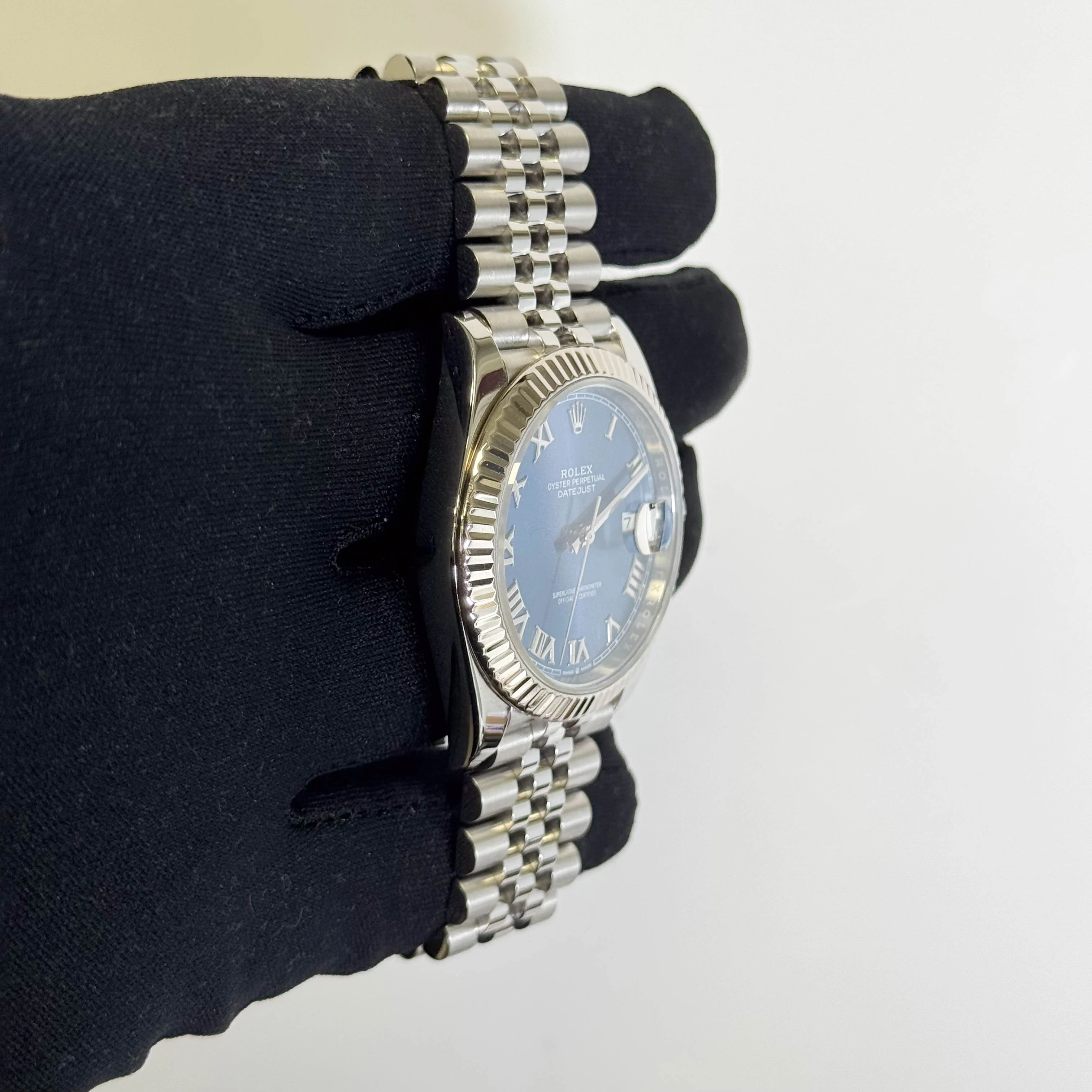 Rolex Datejust 41mm Blue Dial Watch Ref# 126334 - Image 3