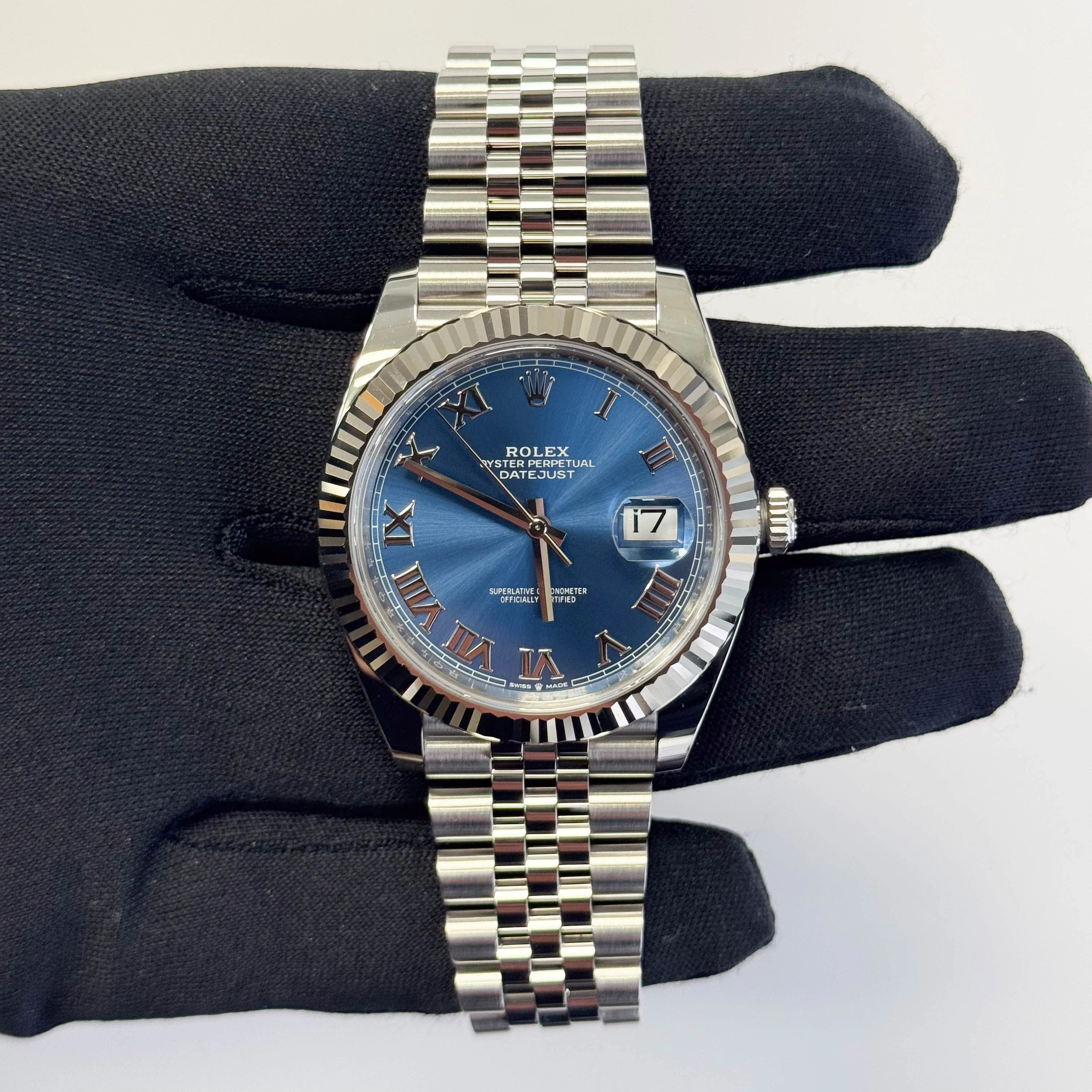 Rolex Datejust 41mm Blue Dial Watch Ref# 126334 - Image 2