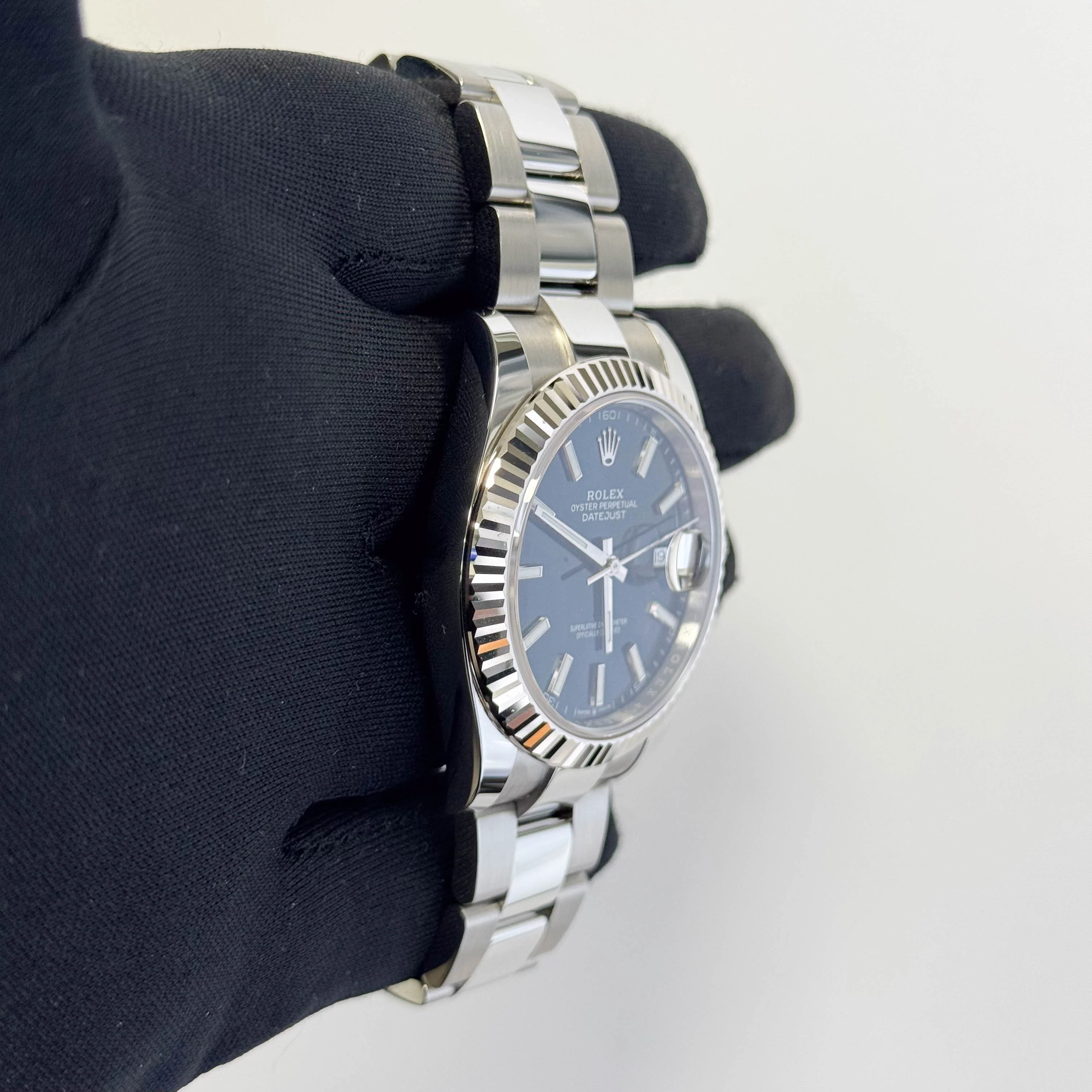 Rolex Datejust 41mm Blue Dial Watch Ref# 126334 - Image 3