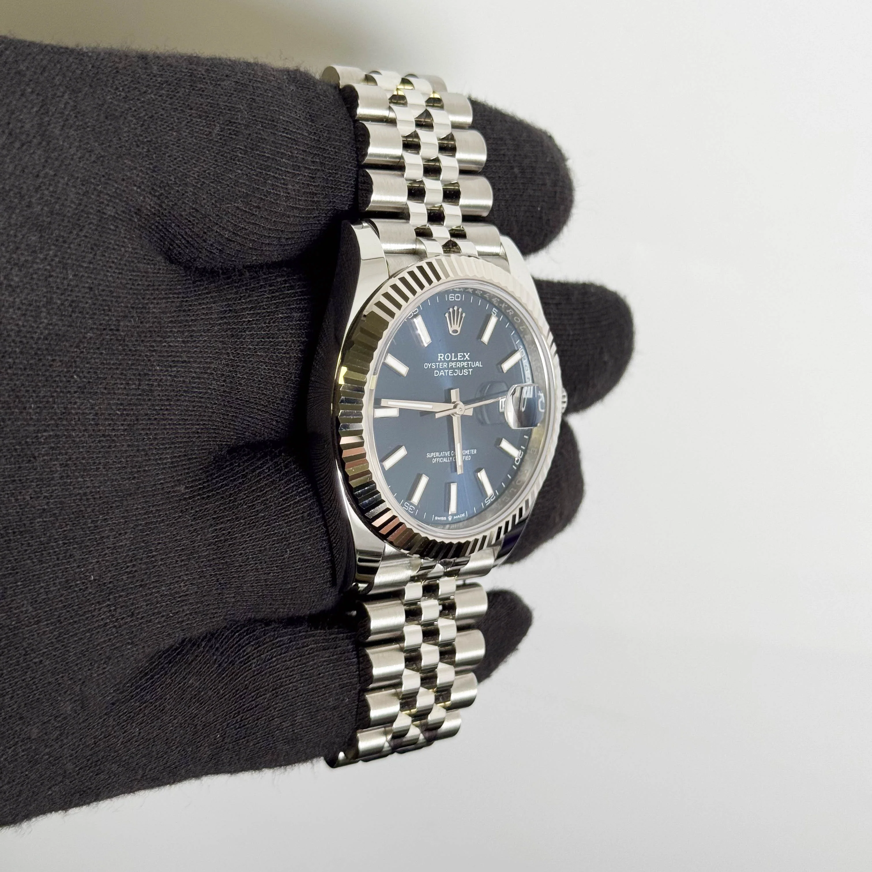 Rolex Datejust 41mm Blue Dial Watch Ref# 126334 - Image 3