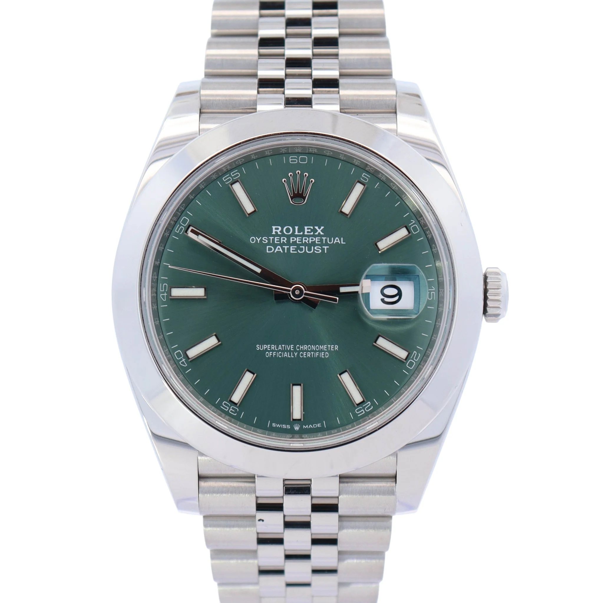 Rolex Datejust 41mm Green Dial Watch Ref# 126300
