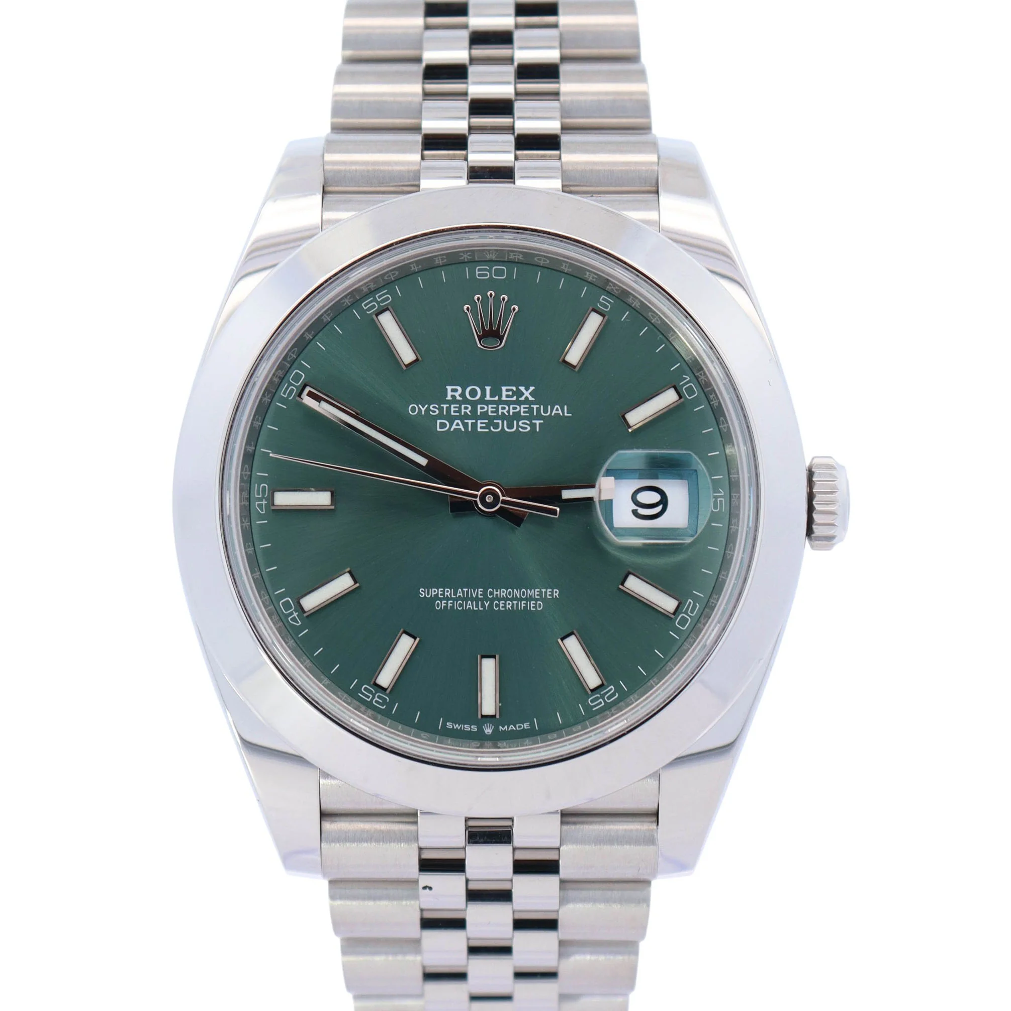 Rolex Datejust 41mm Green Dial Watch Ref# 126300