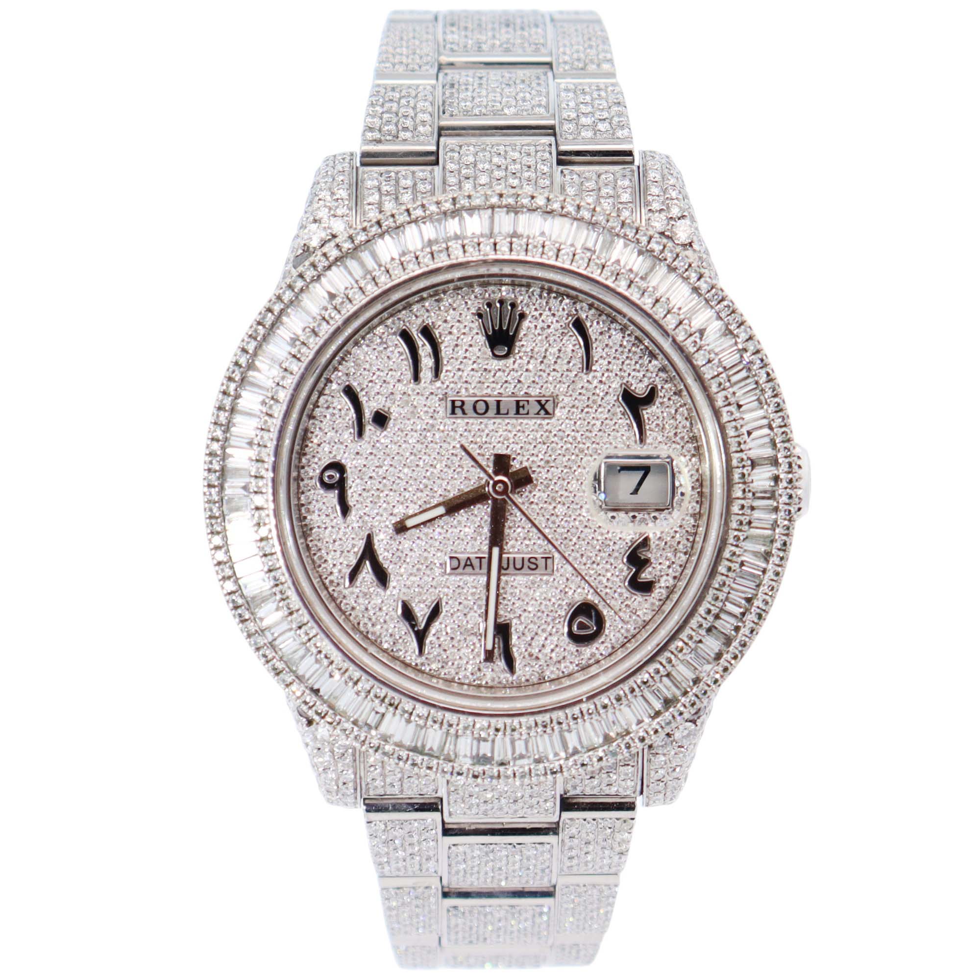 Rolex Datejust 41mm Pave Dial Watch Ref# 116300