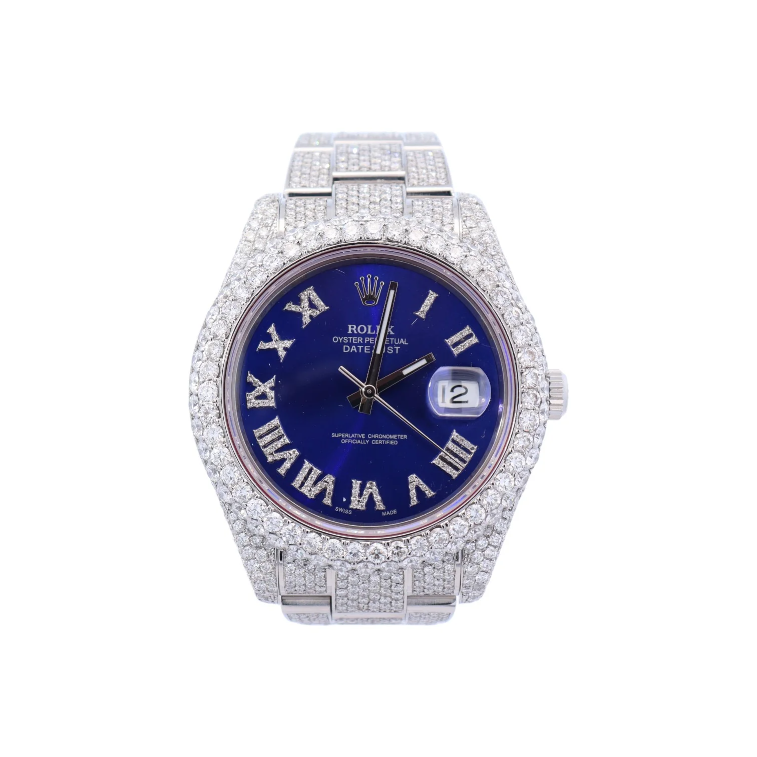 Rolex Datejust 41mm Pave Dial Watch Ref# 116300