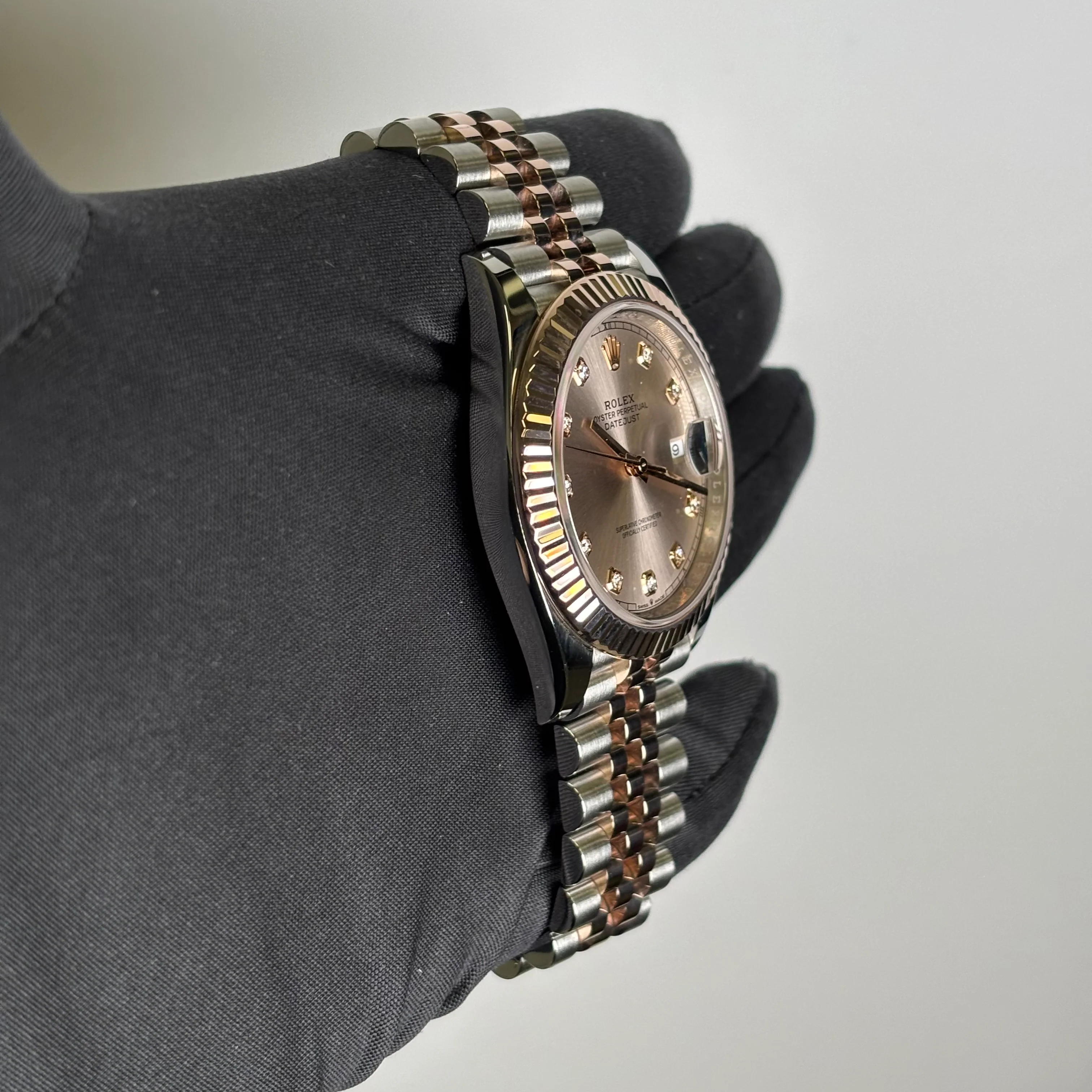 Rolex Datejust 41mm Pink Dial Watch Ref# 126331 - Image 3