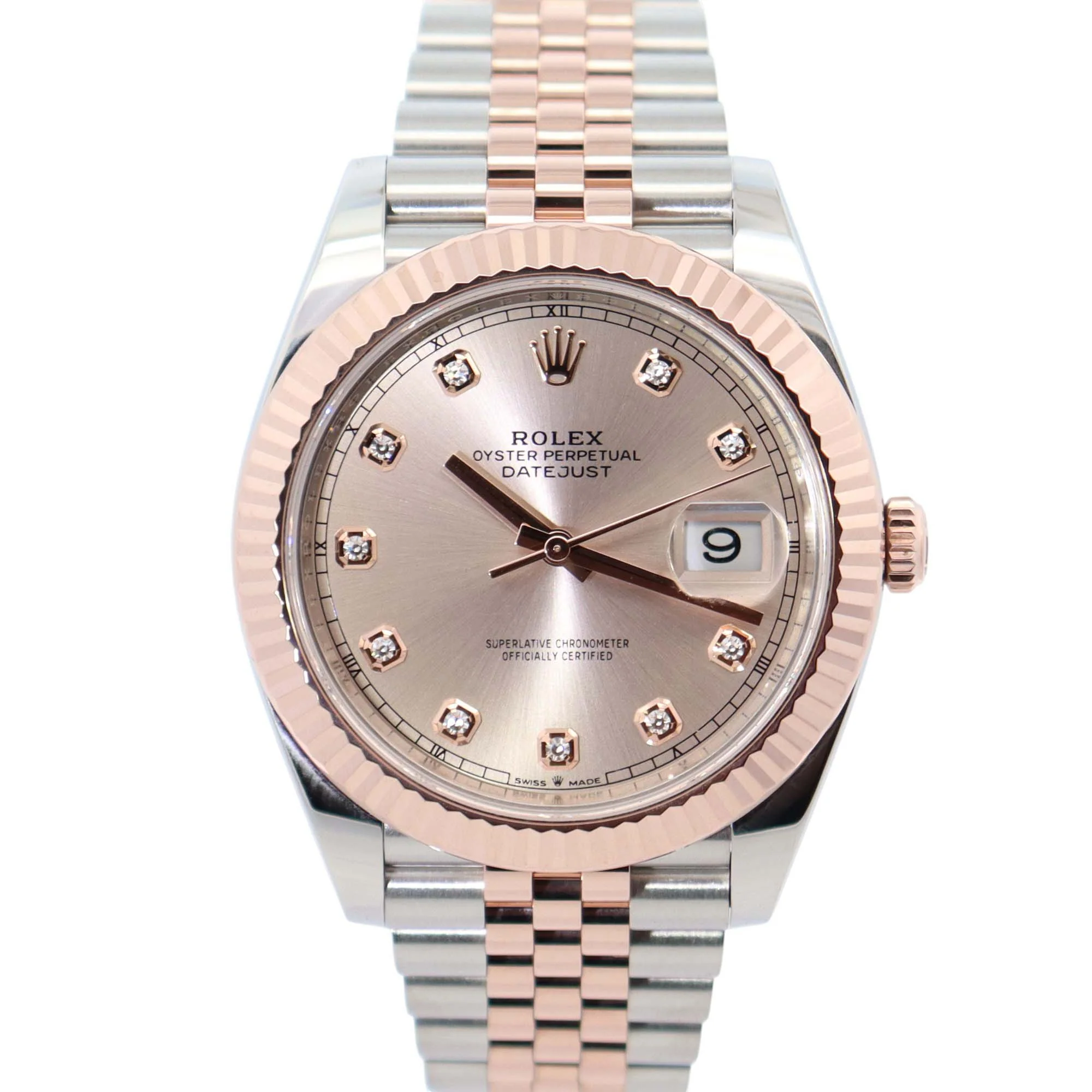 Rolex Datejust 41mm Pink Dial Watch Ref# 126331
