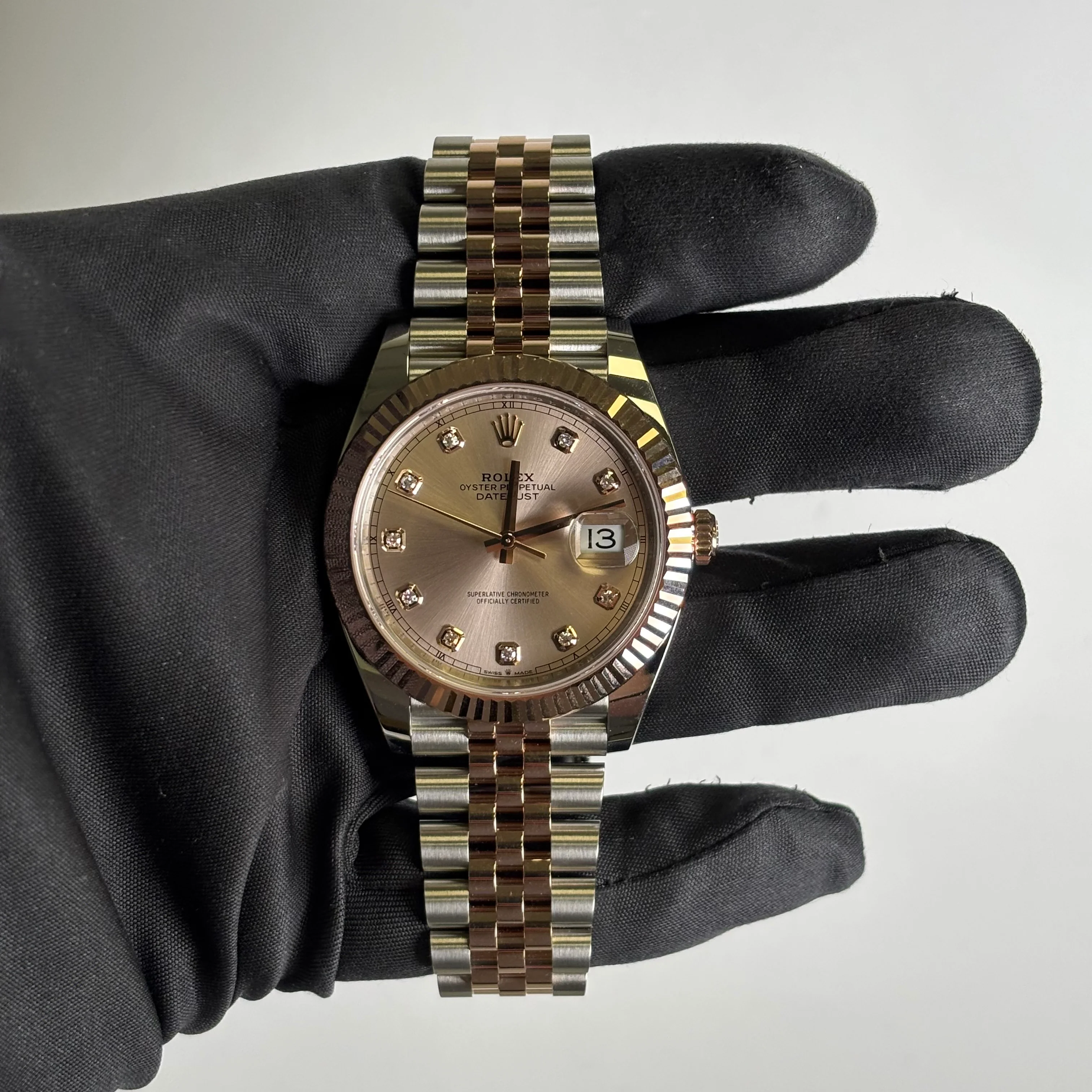 Rolex Datejust 41mm Pink Dial Watch Ref# 126331 - Image 2