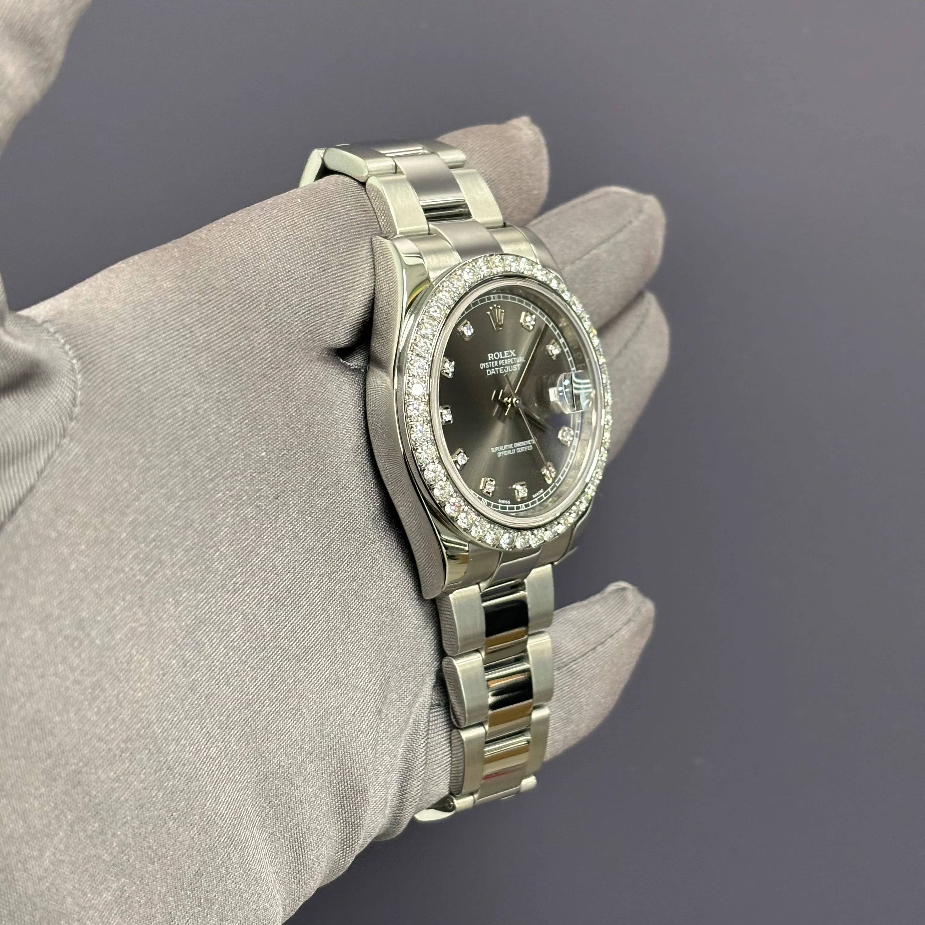 Rolex Datejust 41mm Rhodium Dial Watch Ref# 116334 - Image 3