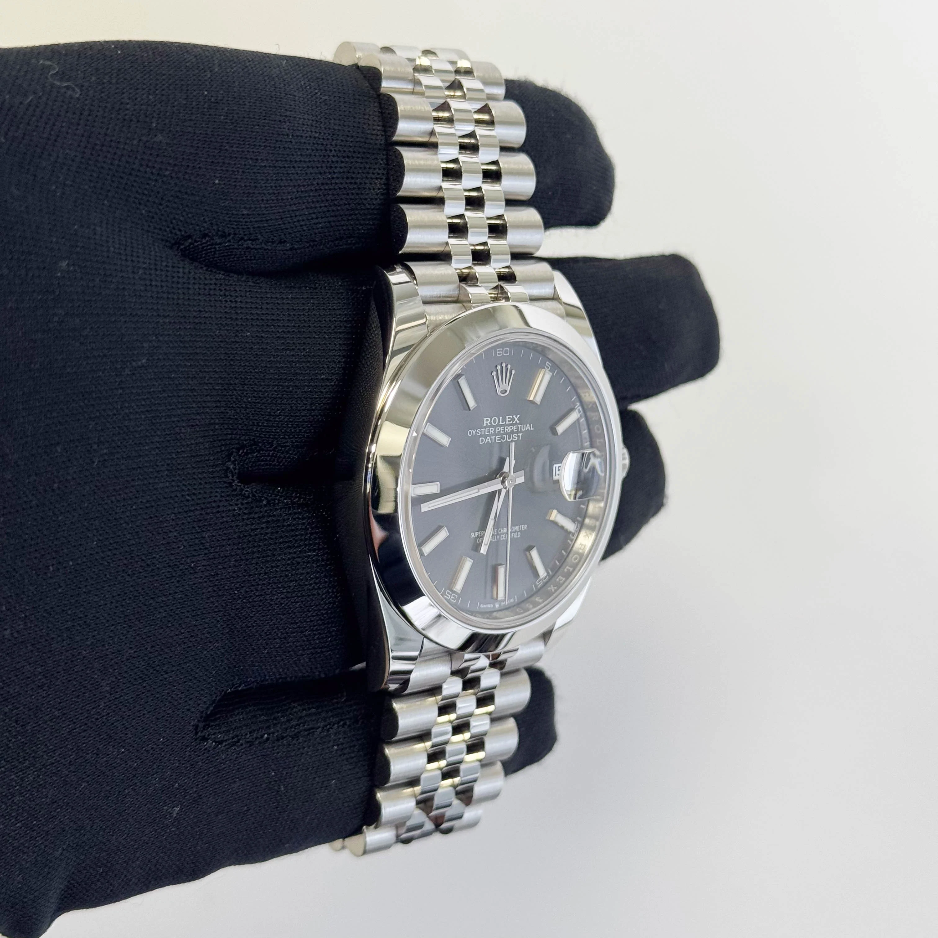 Rolex Datejust 41mm Rhodium Dial Watch Ref# 126300 - Image 3