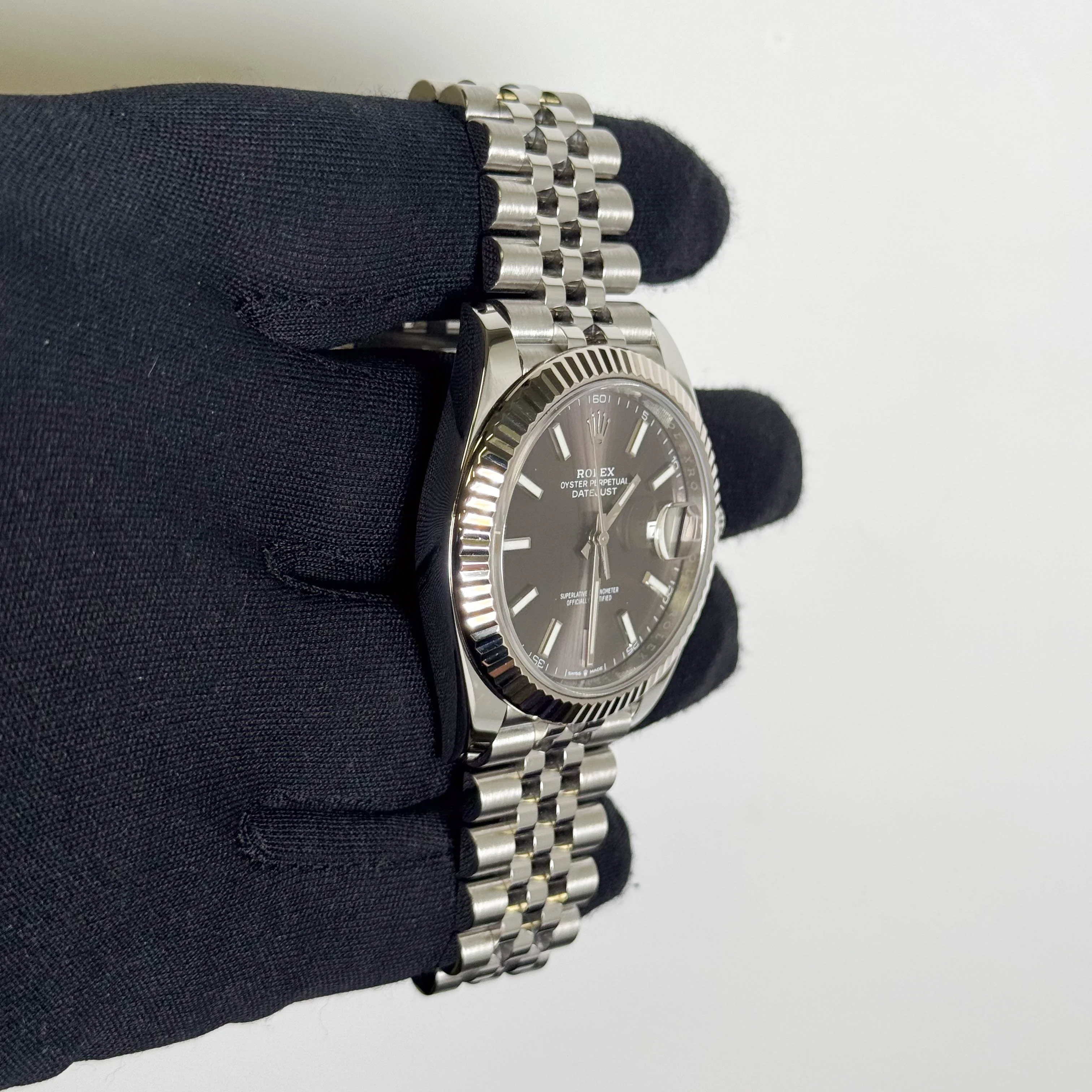 Rolex Datejust 41mm Rhodium Dial Watch Ref# 126334 - Image 3