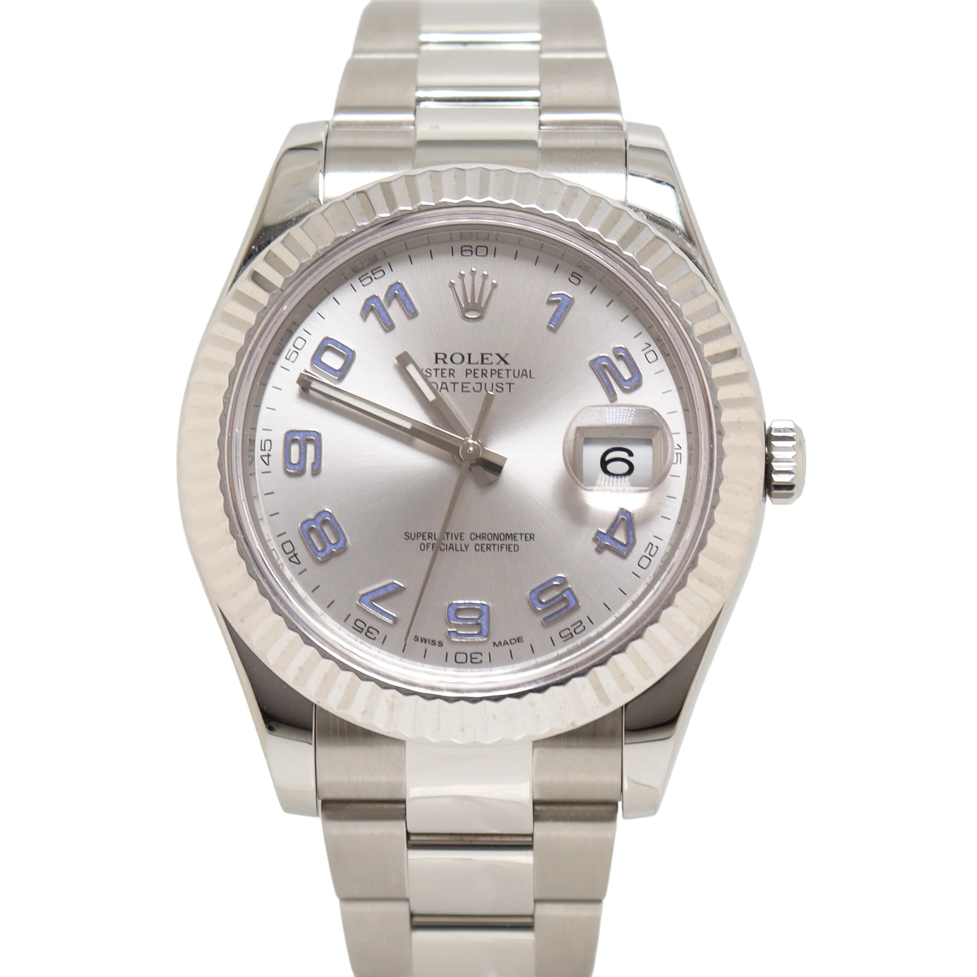 Rolex Datejust 41mm Silver Dial Watch Ref# 116334