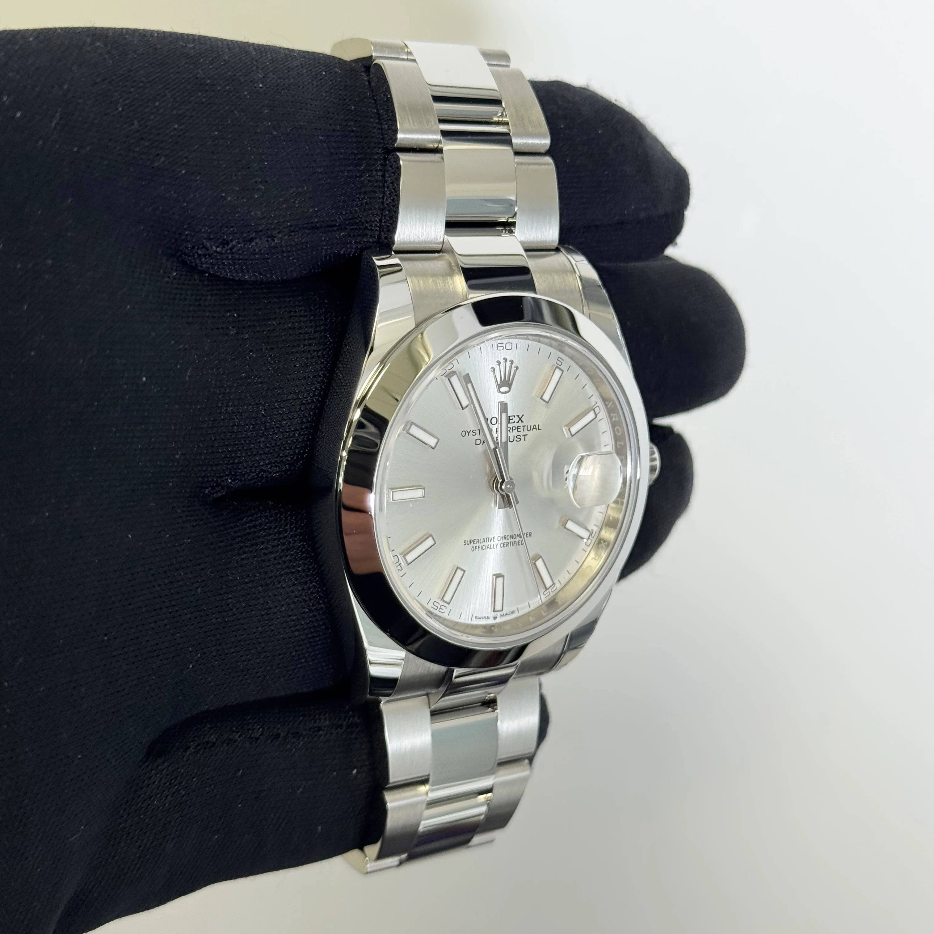 Rolex Datejust 41mm Silver Dial Watch Ref# 126300 - Image 3
