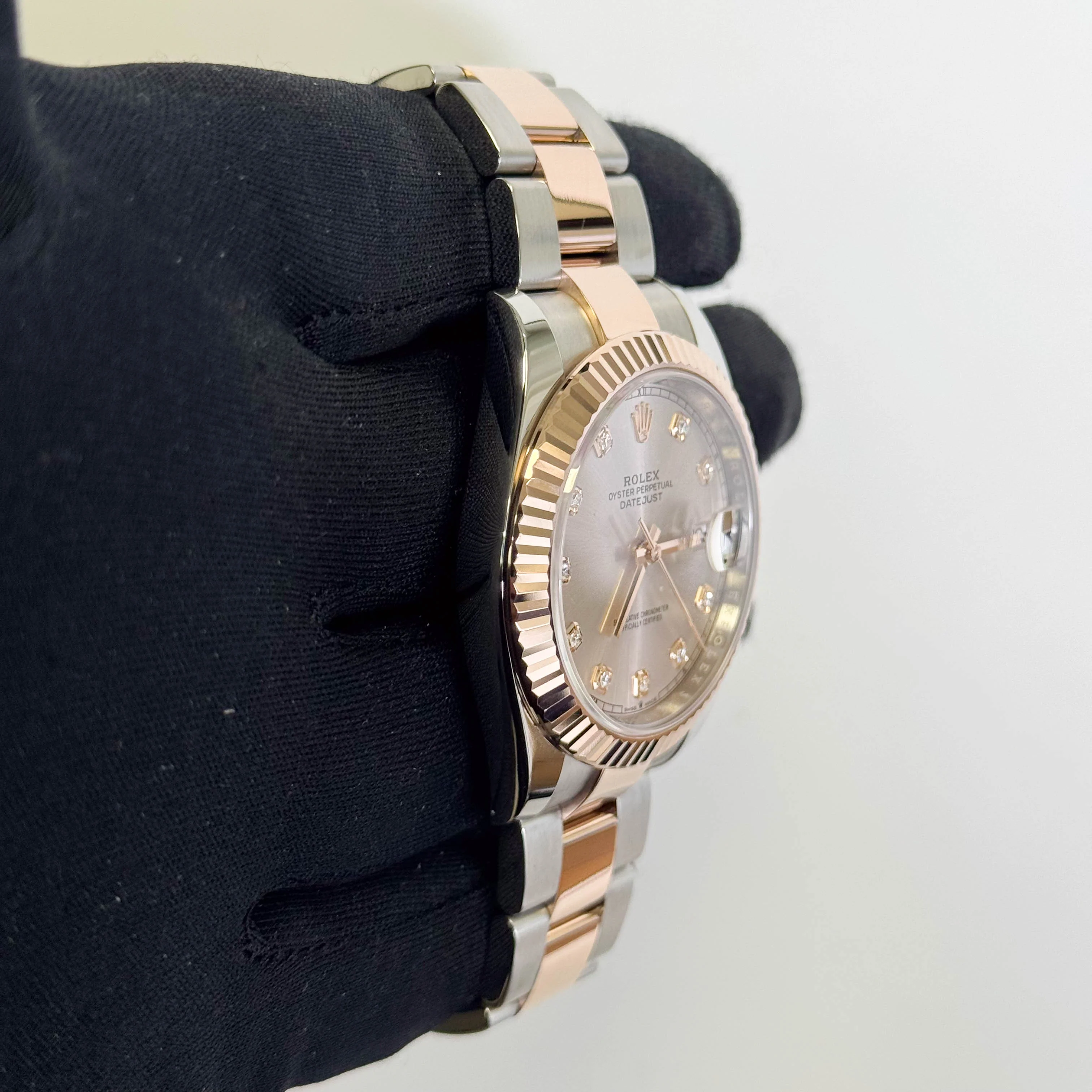 Rolex Datejust 41mm Sundust Pink Dial Watch Ref# 126331 - Image 3
