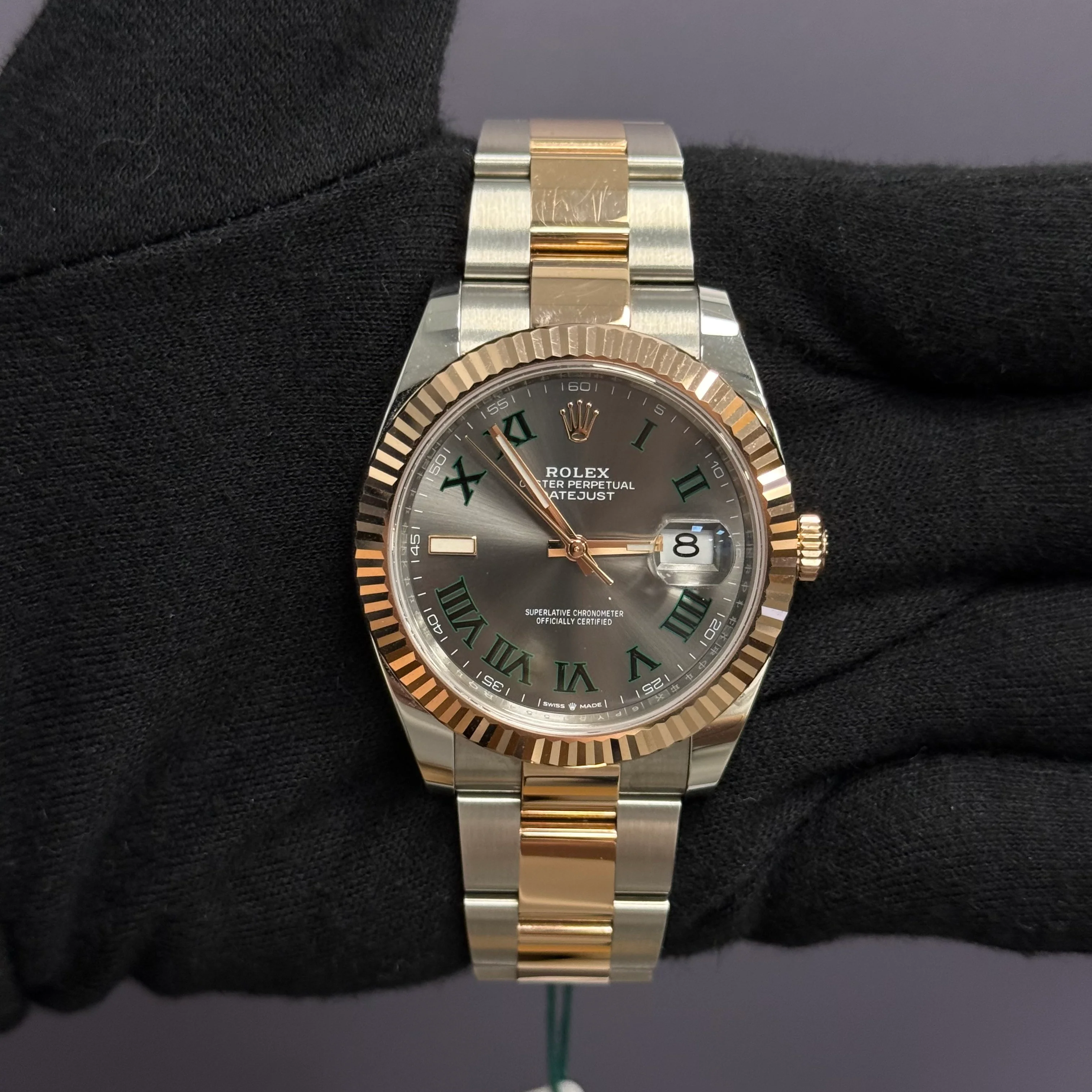Rolex Datejust 41mm Wimbledon Dial Watch Ref# 126331 - Image 2