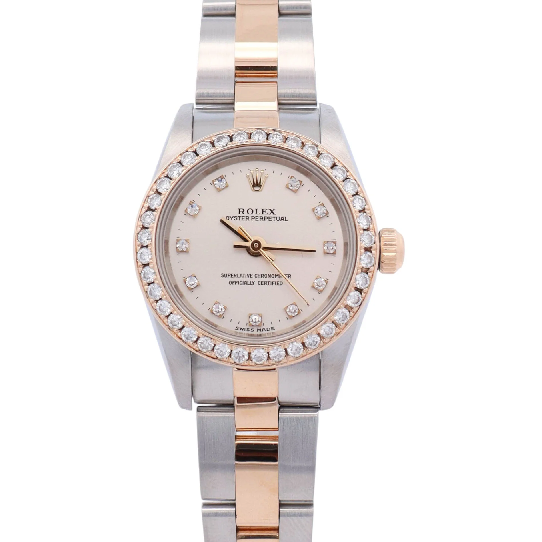 Rolex Datejust Stainless Steel 26mm Silver Dial Watch Ref# 76183