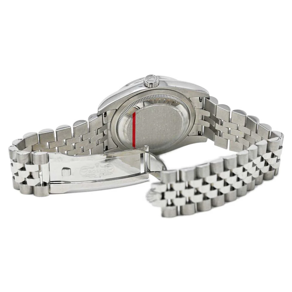 Rolex Datejust Stainless Steel 36mm Silver Diamond Dial Watch Reference #: 116234 - Image 5