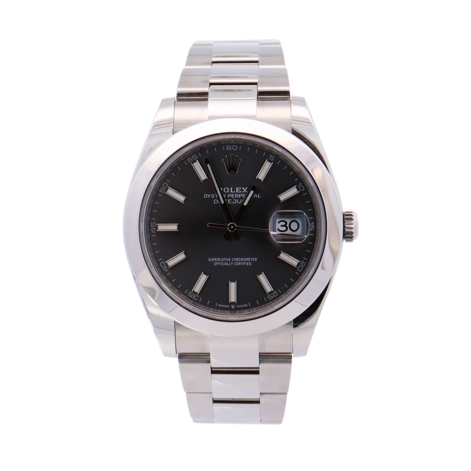Rolex Datejust 41mm Rhodium Dial Ref# 126300